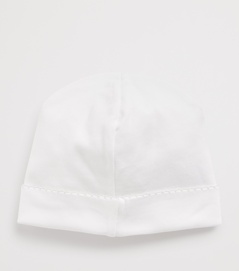 Pima Cotton Embroidered Sheep Hat K193WHITE/SILVER Image 2