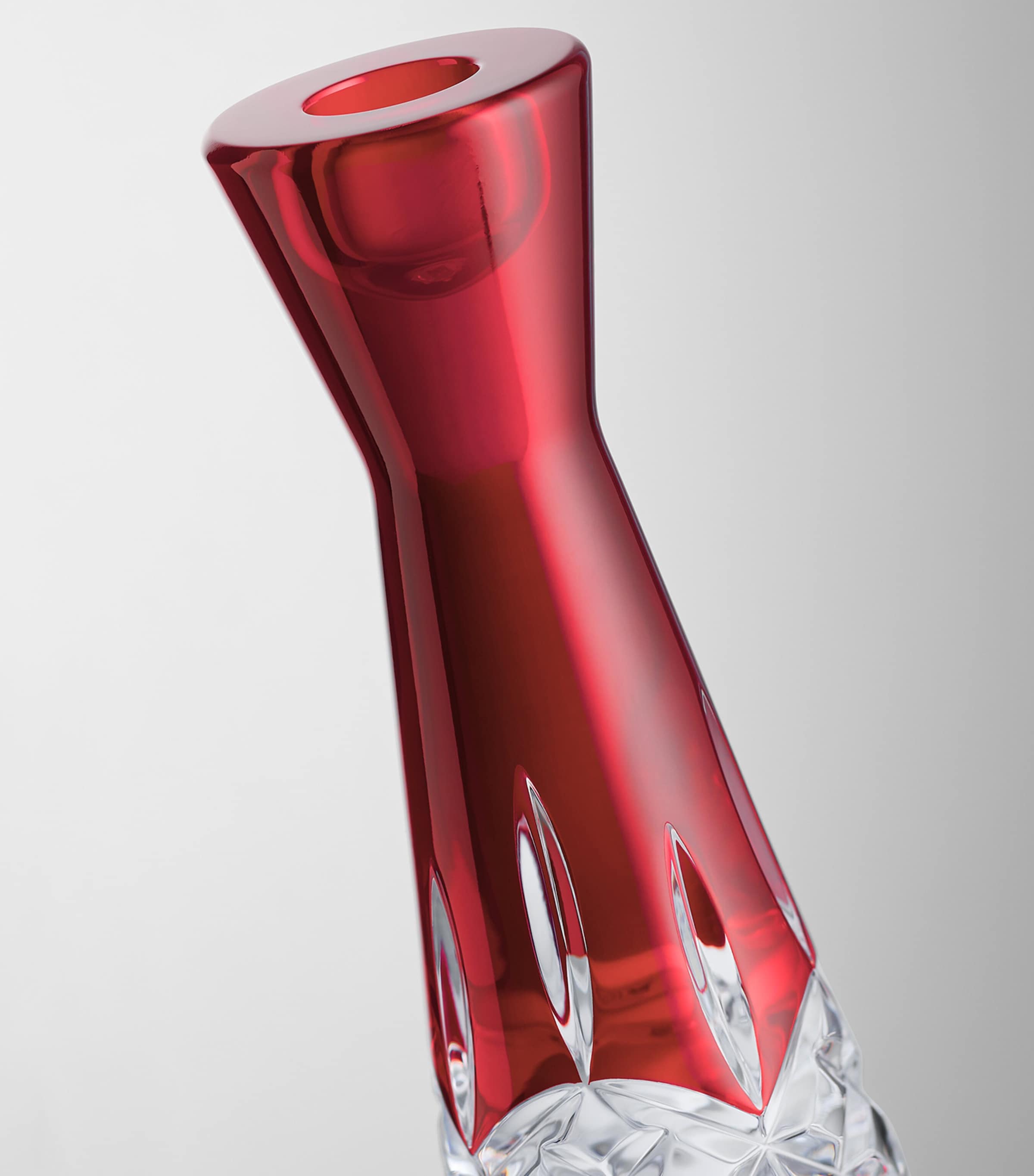 Crystal Lismore Candlesticks (Set of 2) RED Image 4