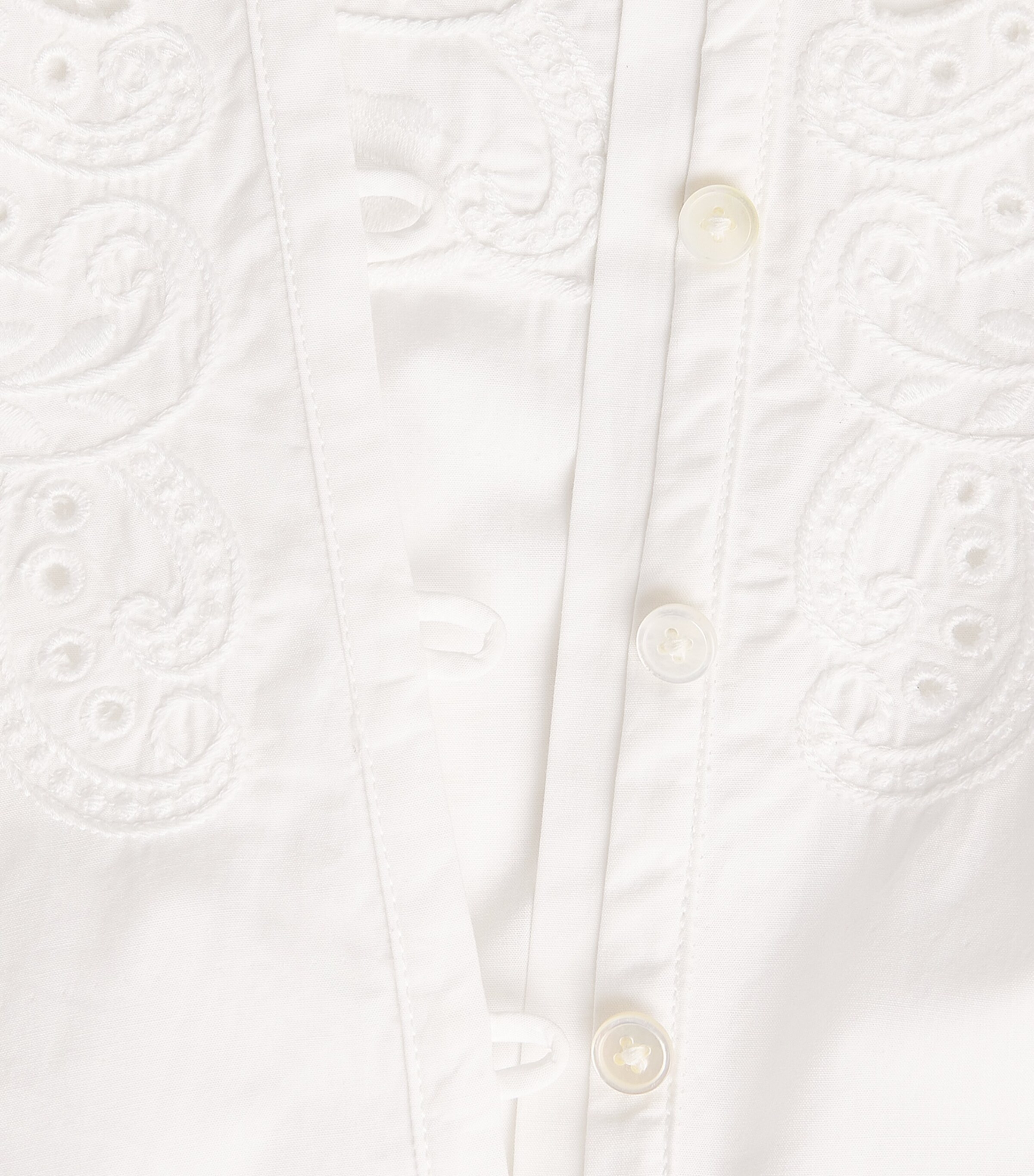 Veronica Beard Womens Cotton Suniva Blouse White Image 6