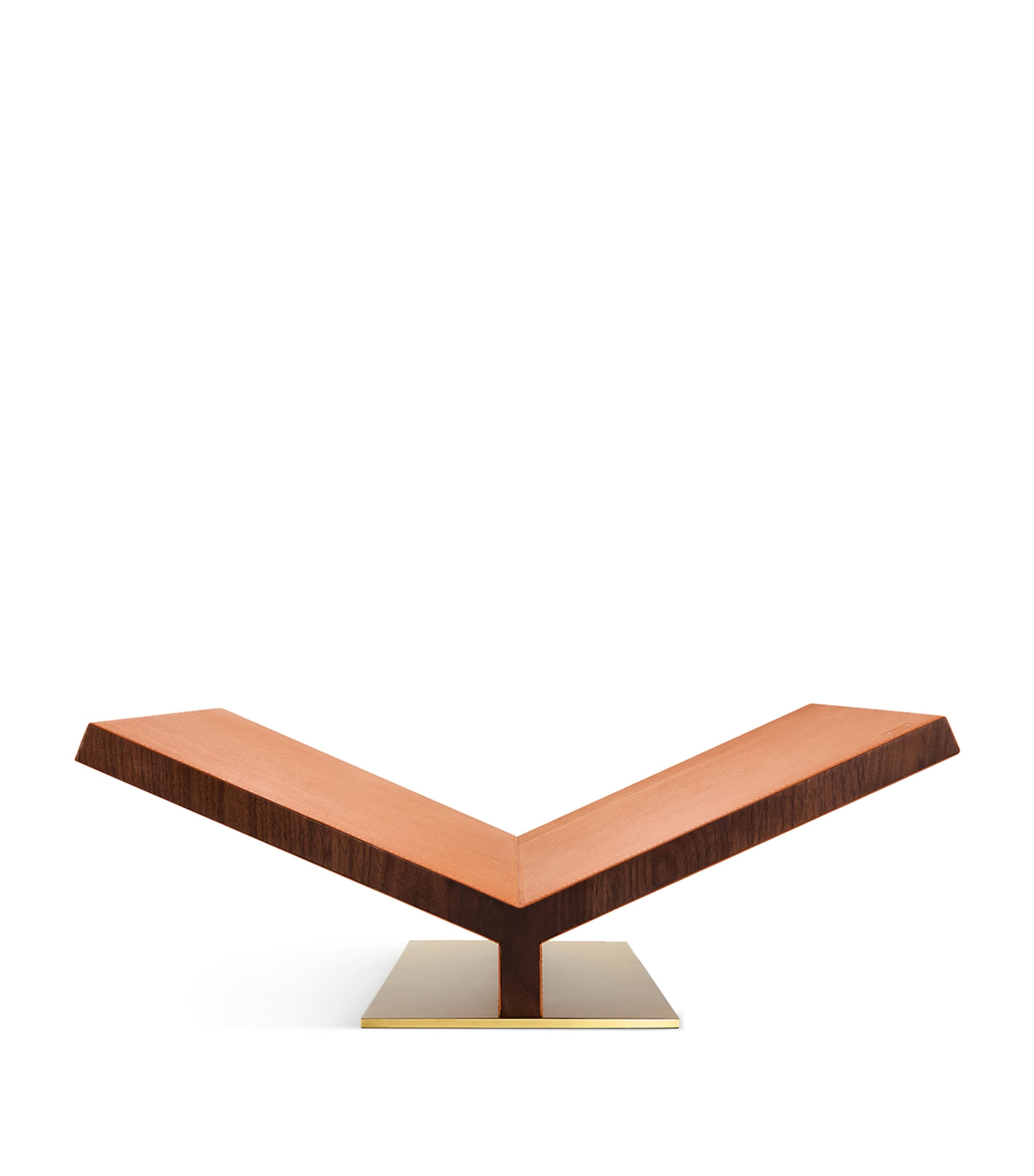 Walnut-Leather Ultimate Collector Bookstand CAMEL Image 1