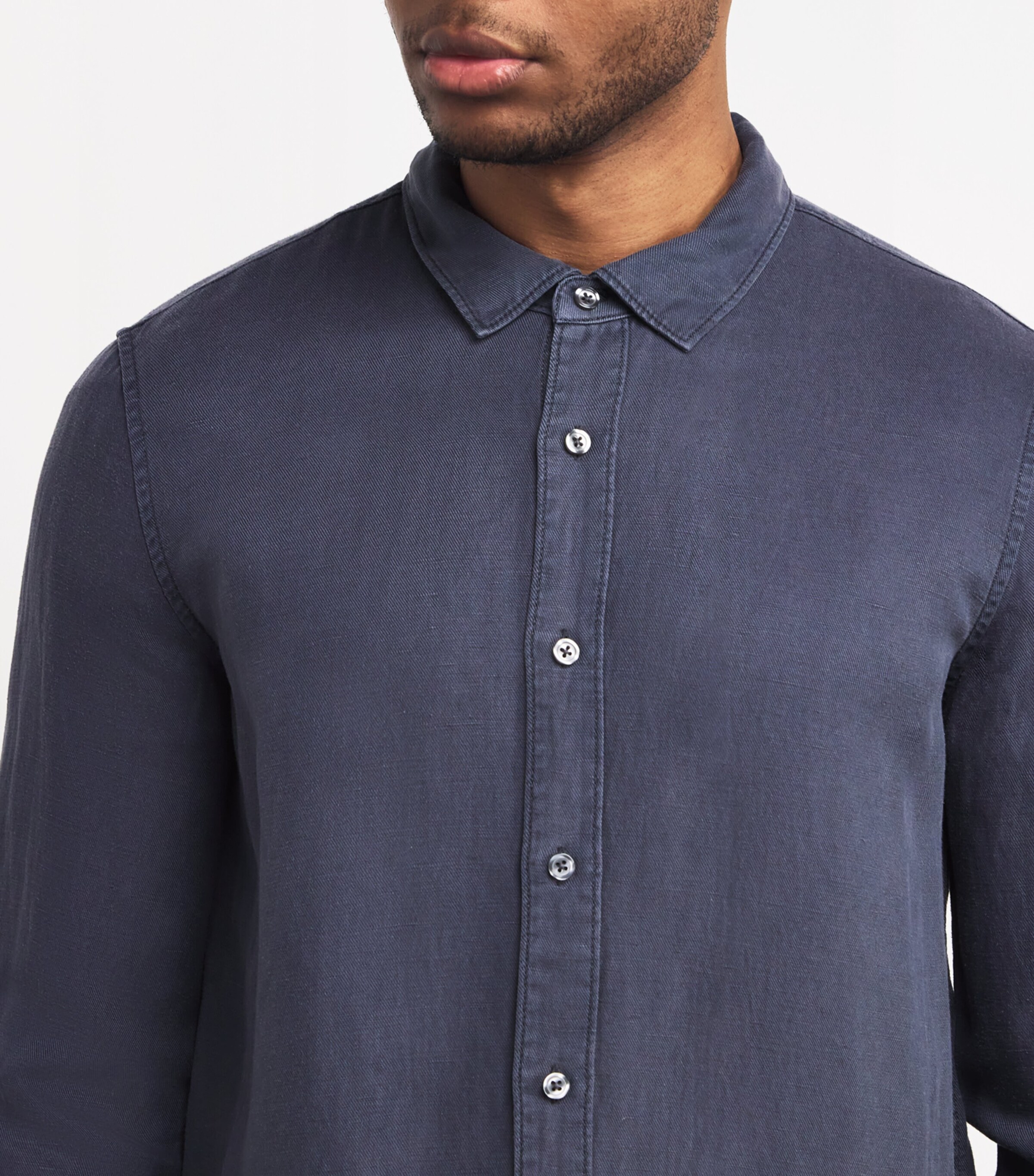 PAIGE Men's Hastings Shirt - Lightly Brushed Cotton/Rayon Button-Down, Structured Fit