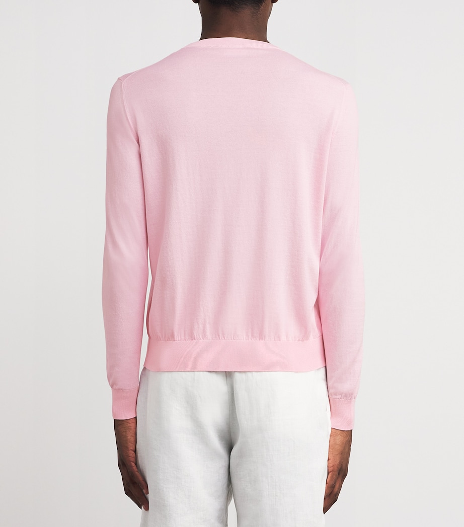 Cotton Turtle Jacquard Sweater 159-PEONY Image 4