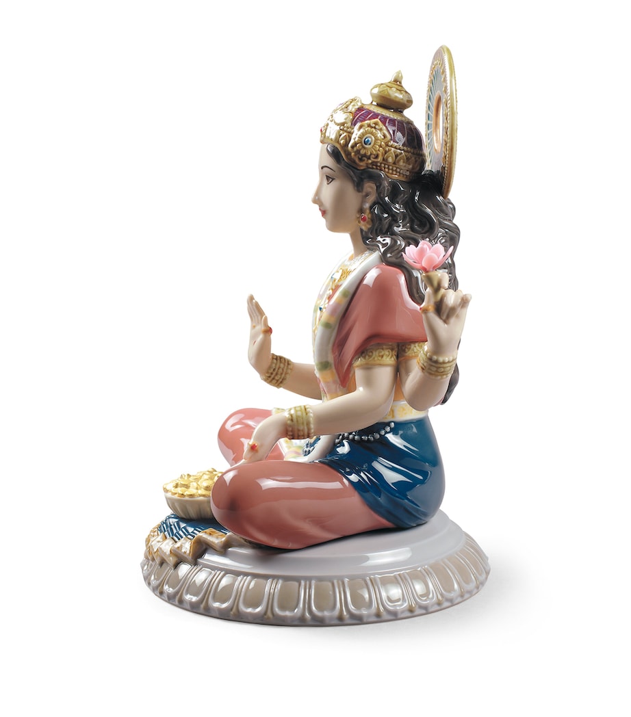 Lladró Goddess Sri Lakshmi Figurine Image 3