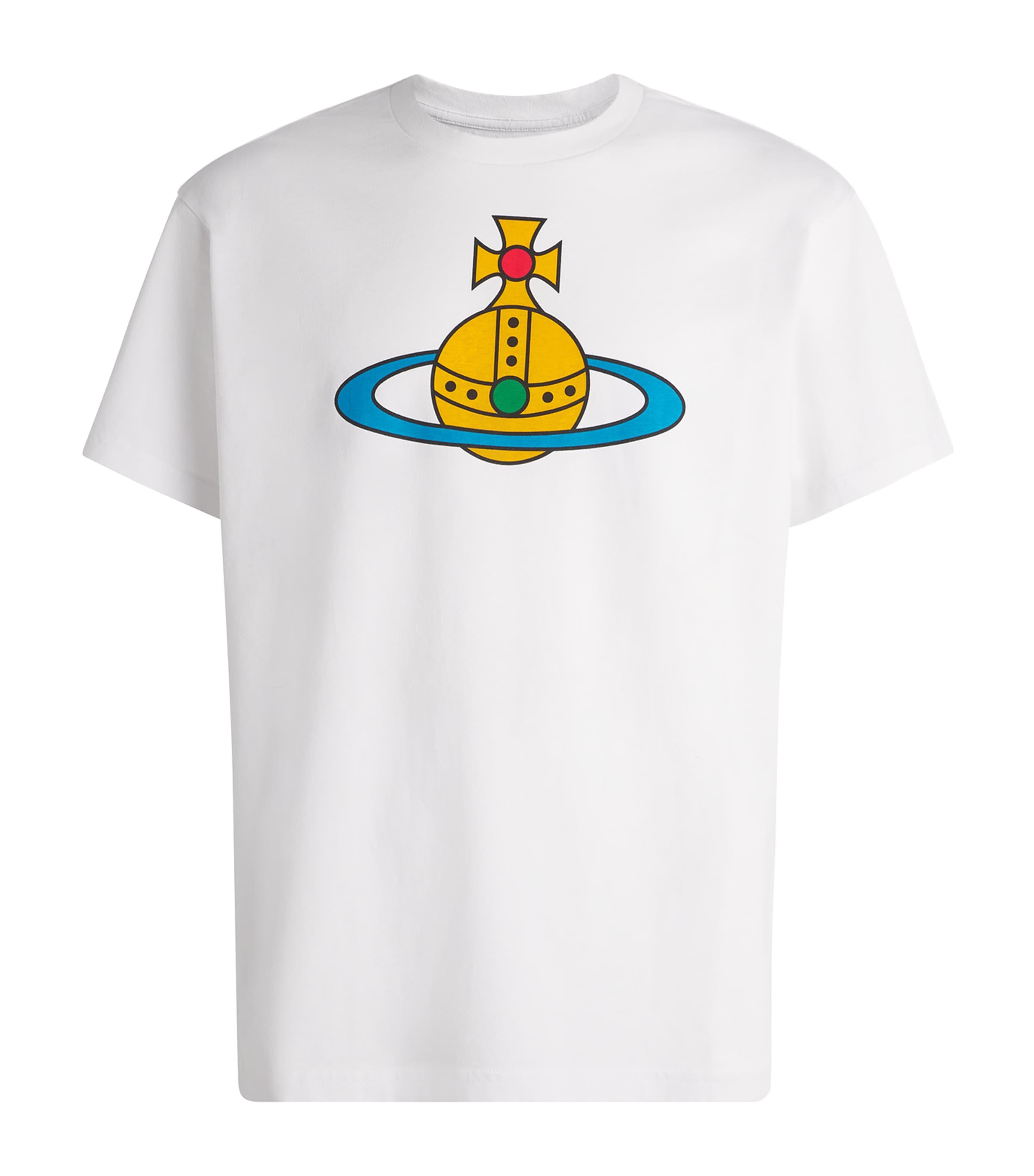 Vivienne Westwood Mens Cotton Orb T-shirt White Image 1