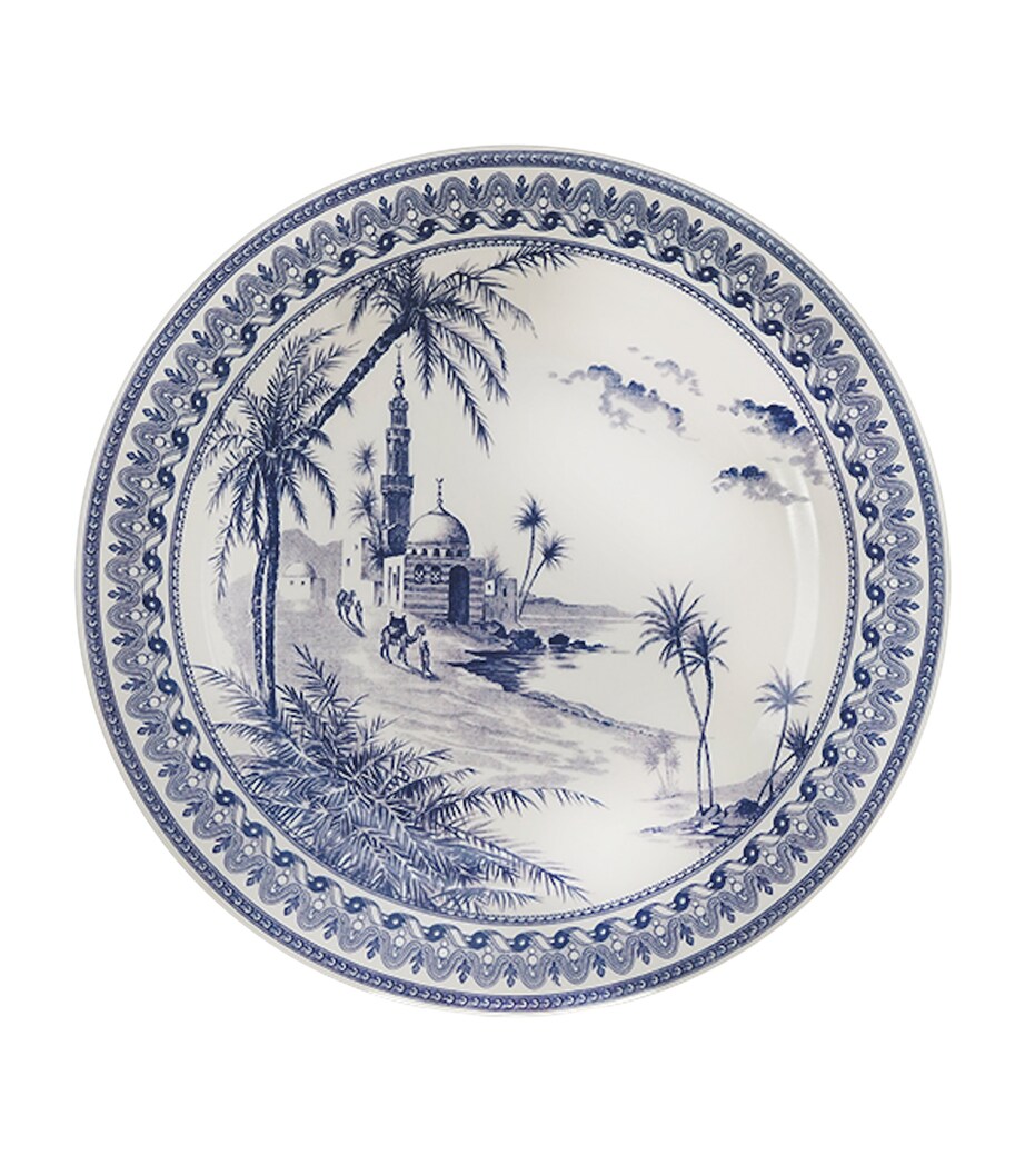 Set of 6 Ceramic Dépareillé Dessert Plates (23cm) BLUE Image 6