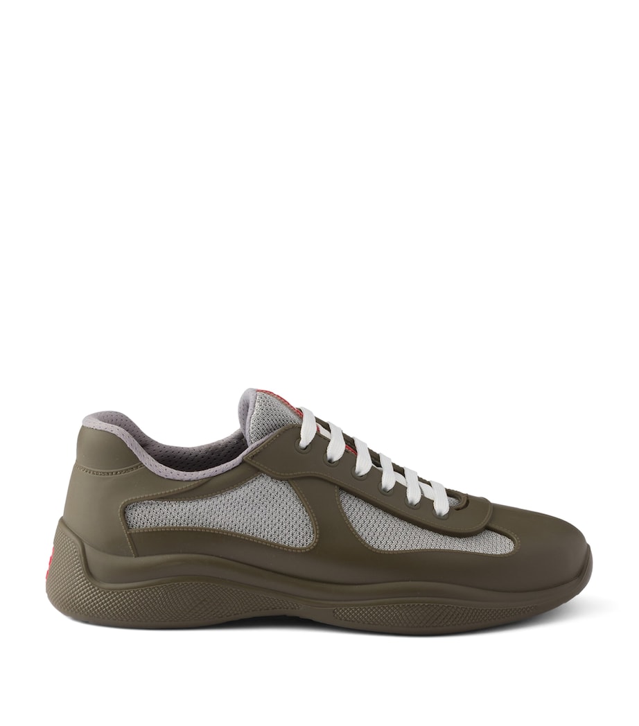Prada Rubber America's Cup Sneakers Green Image 1