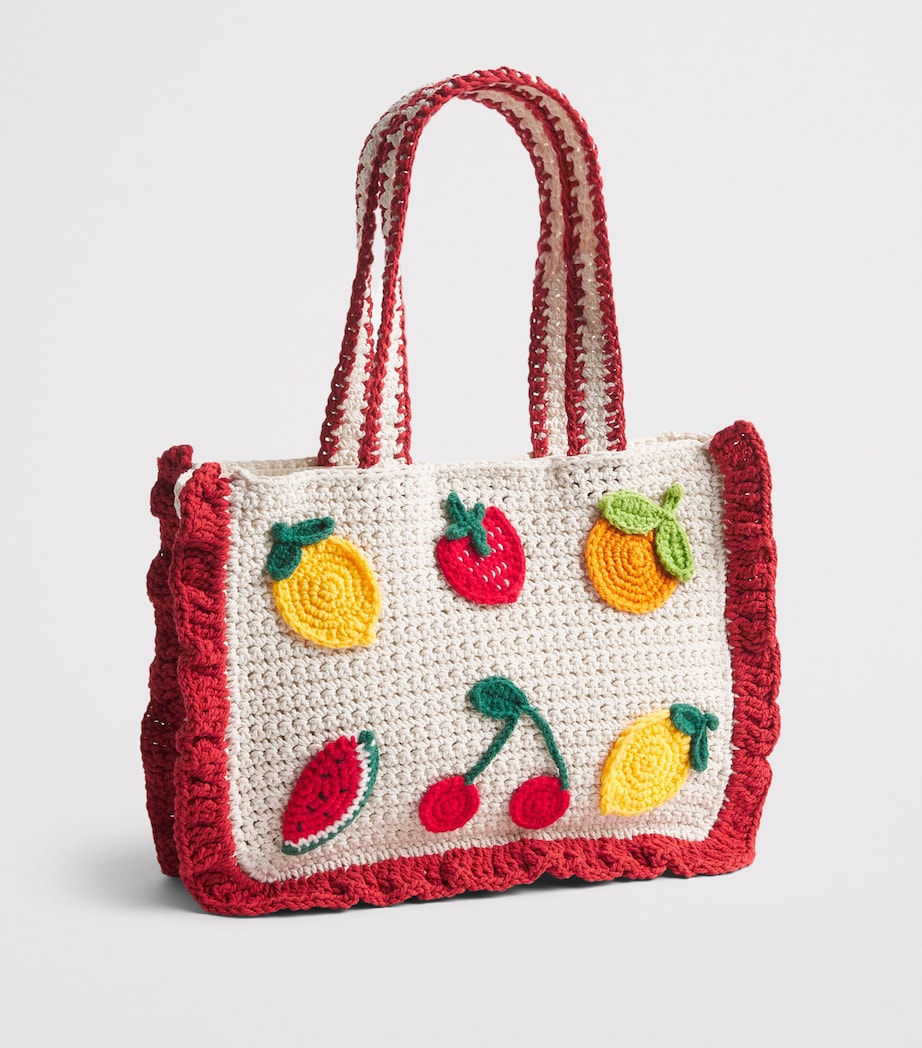 Mc2 Saint Barth Kids Crochet Fruit Tote Bag Fruitsalad Ptch Image 2