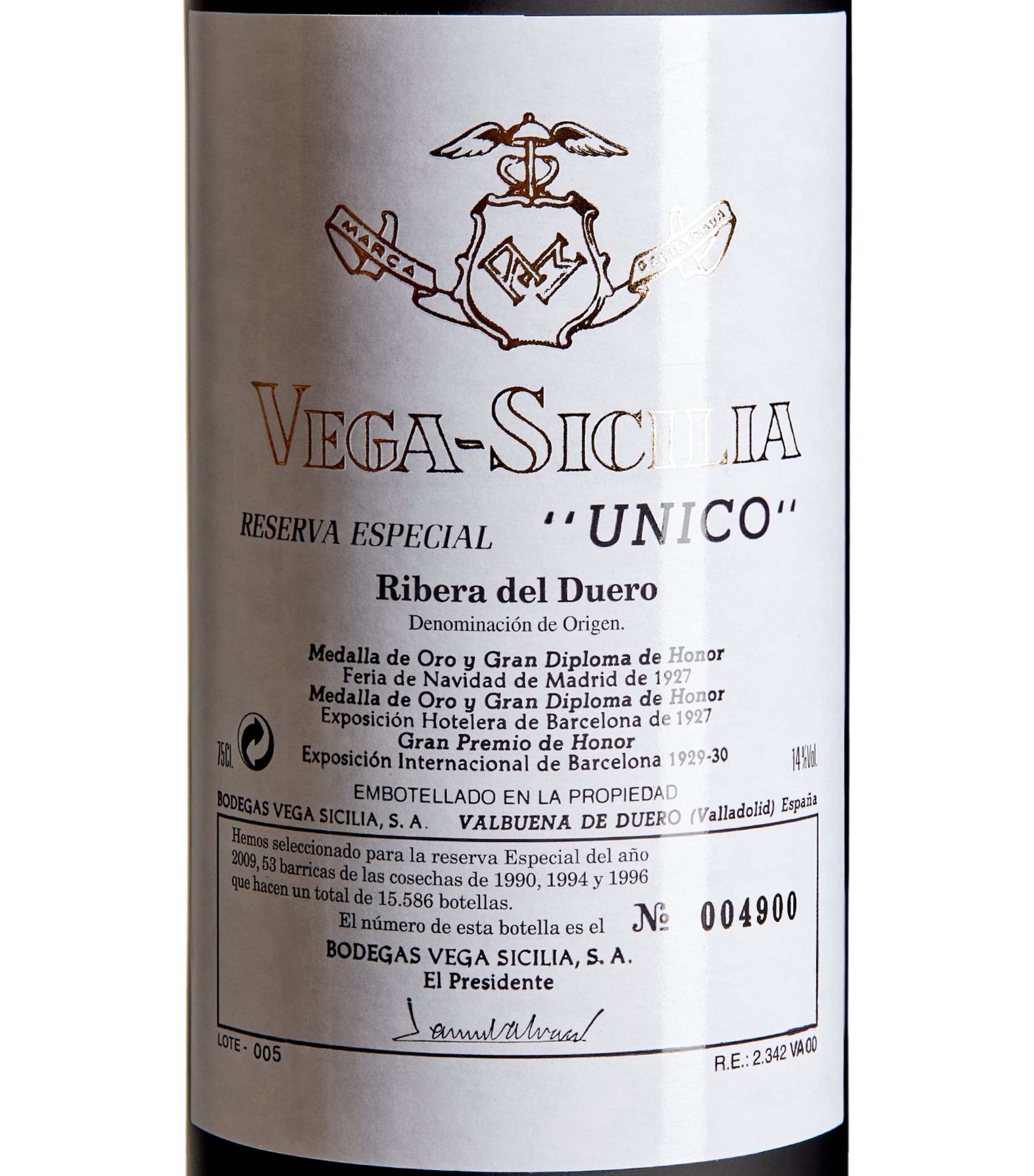 Vega Sicilia Reserva Especial 90 94 96 2009 (75cl) - Ribera del Duero, Spain Image 2