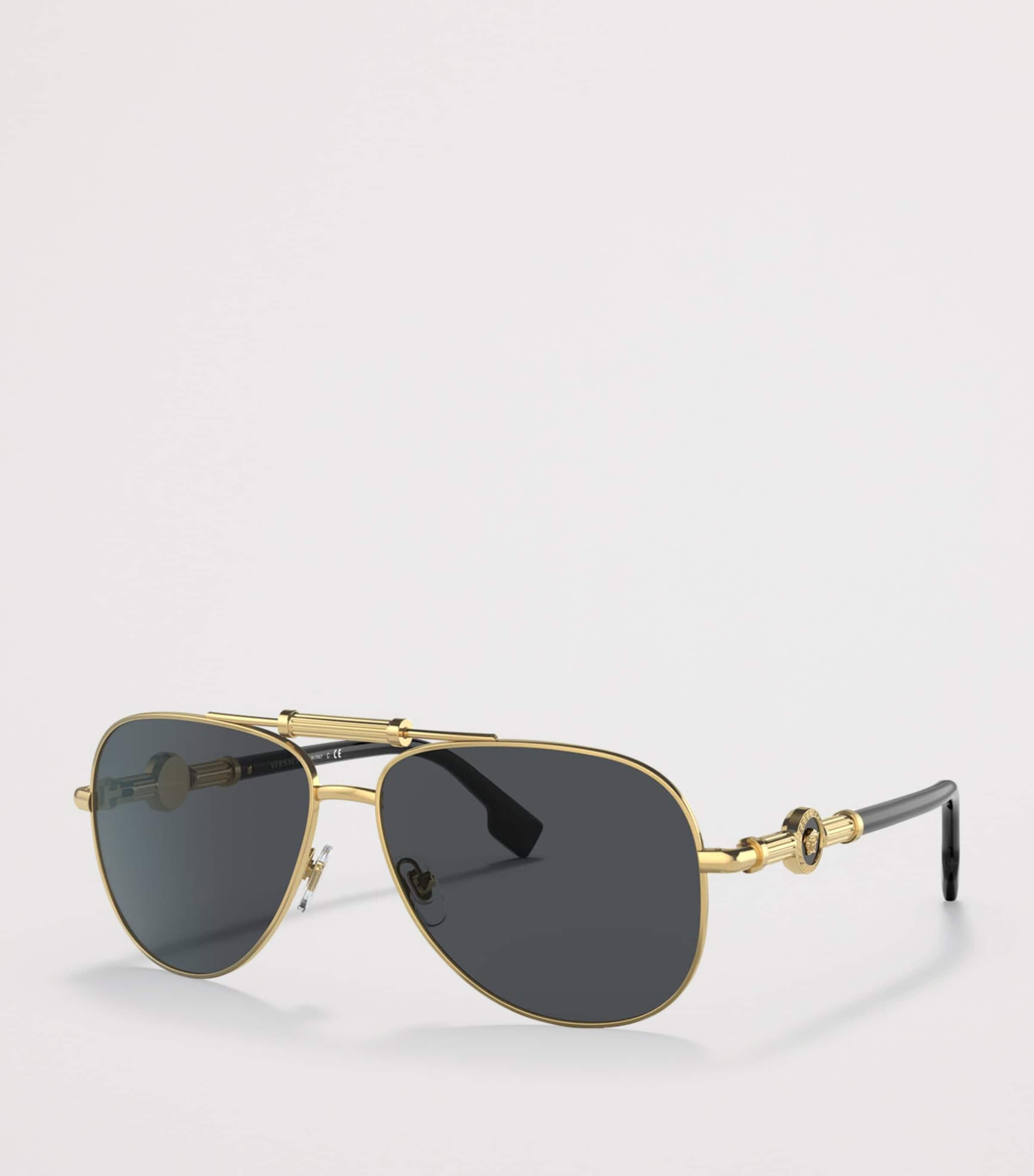 Versace Metal VE2236 Pilot Sunglasses Image 2