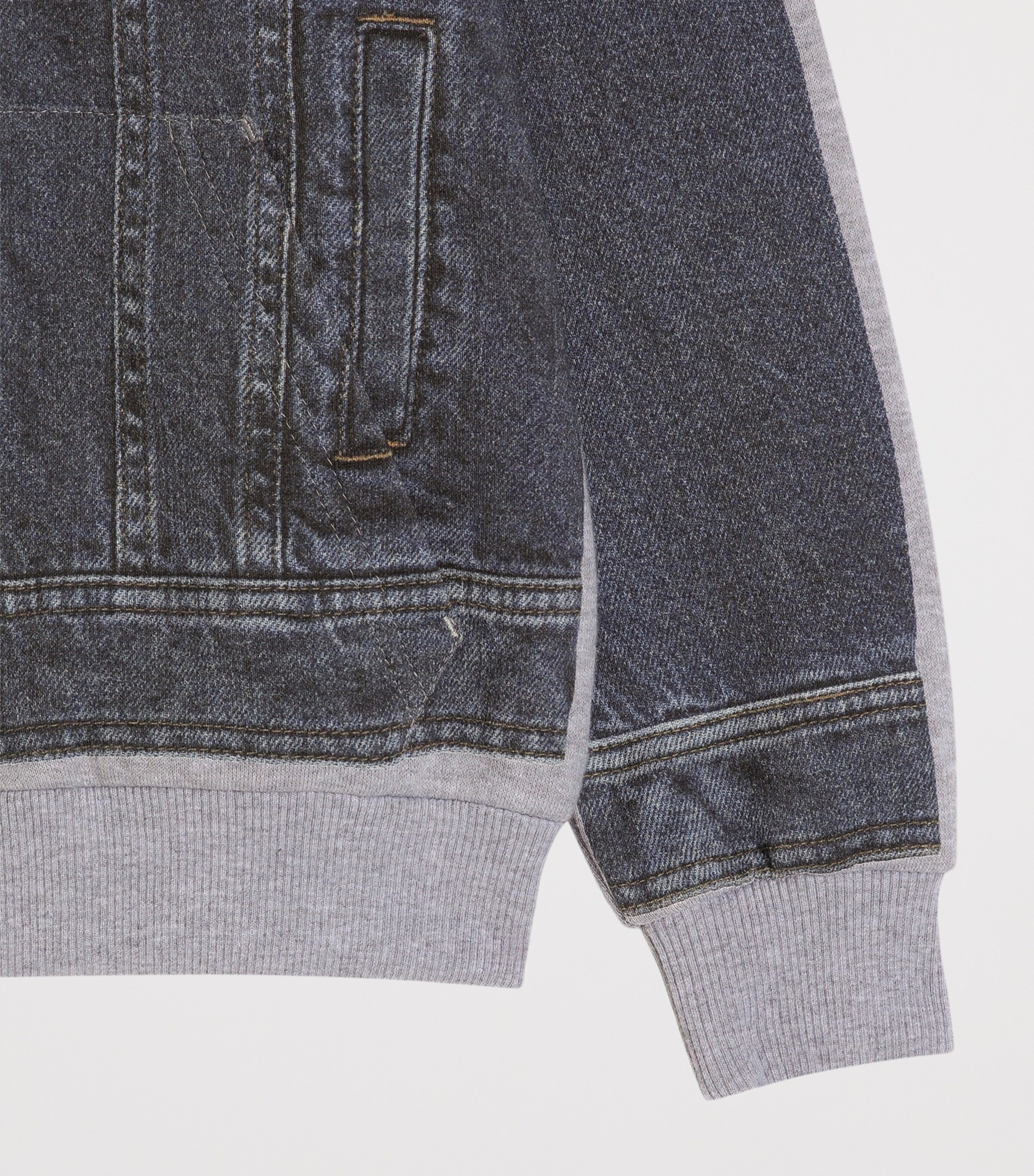 Dolce&Gabbana Kids Denim Print Zip-Up Hoodie (8-12+ Years) Combined Colou Image 4