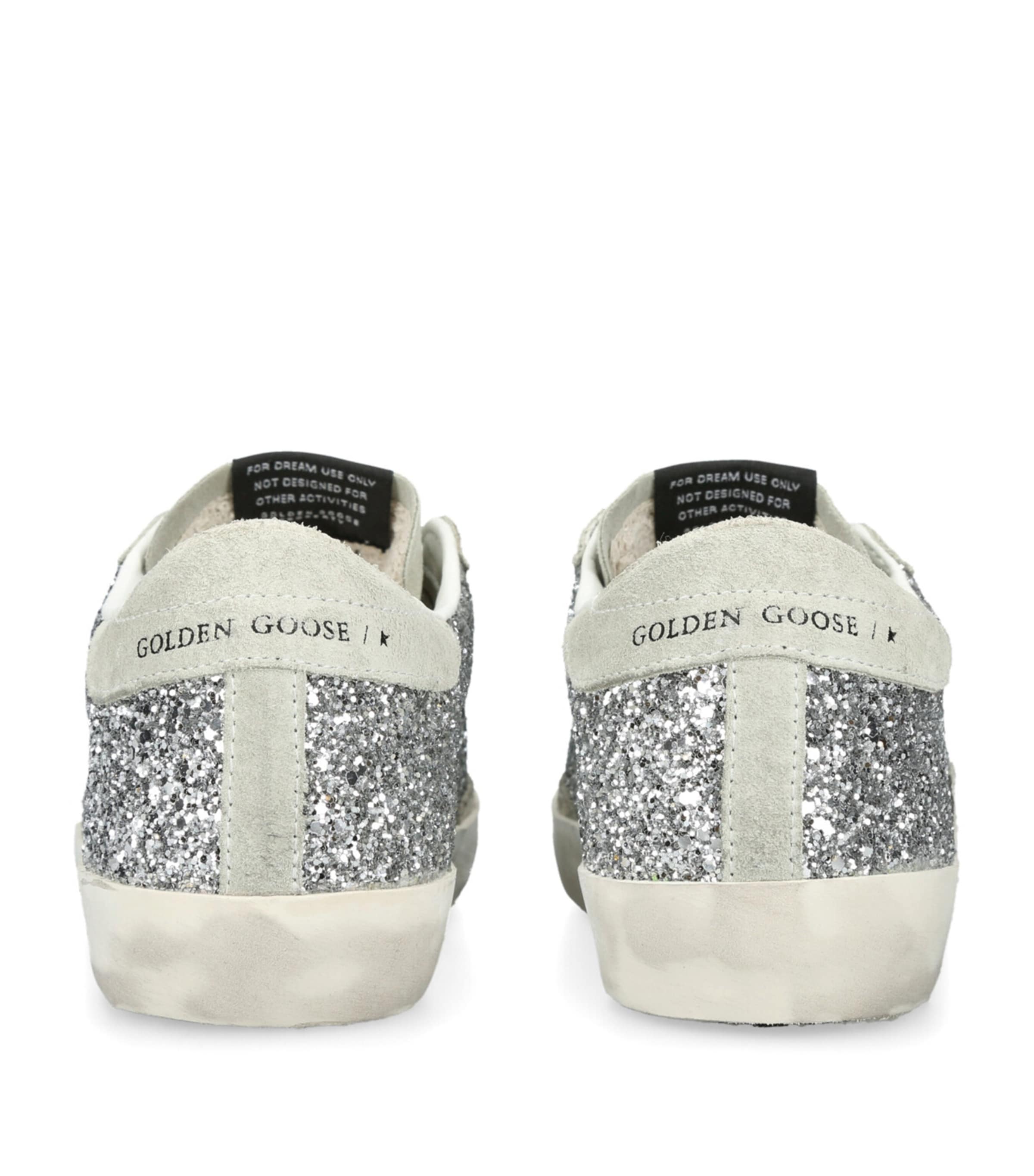 Golden Goose Silver Glitter Super-Star Sneakers | Harrods US Golden Goose Silver Glitter Super-Star Sneakers | Harrods US