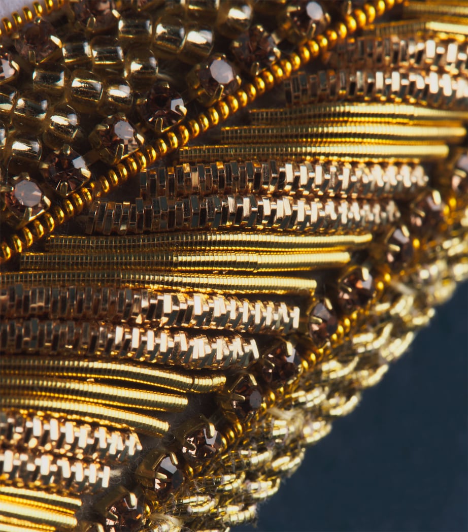 Tinker Tailor Beaded Harp Tree Decoration Gold Image 2