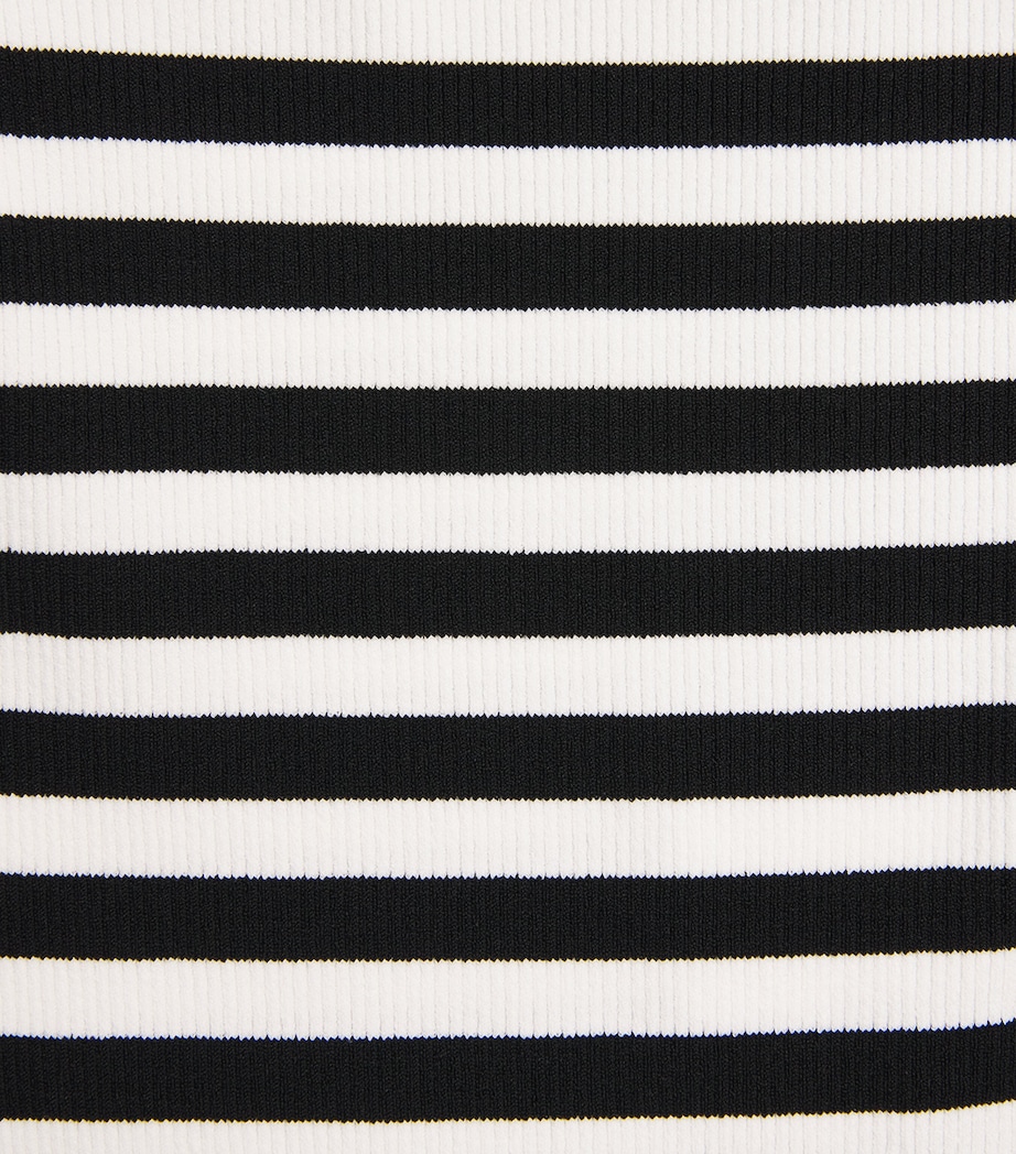 Rib-Knit Stripe Sweater WHITE Image 5