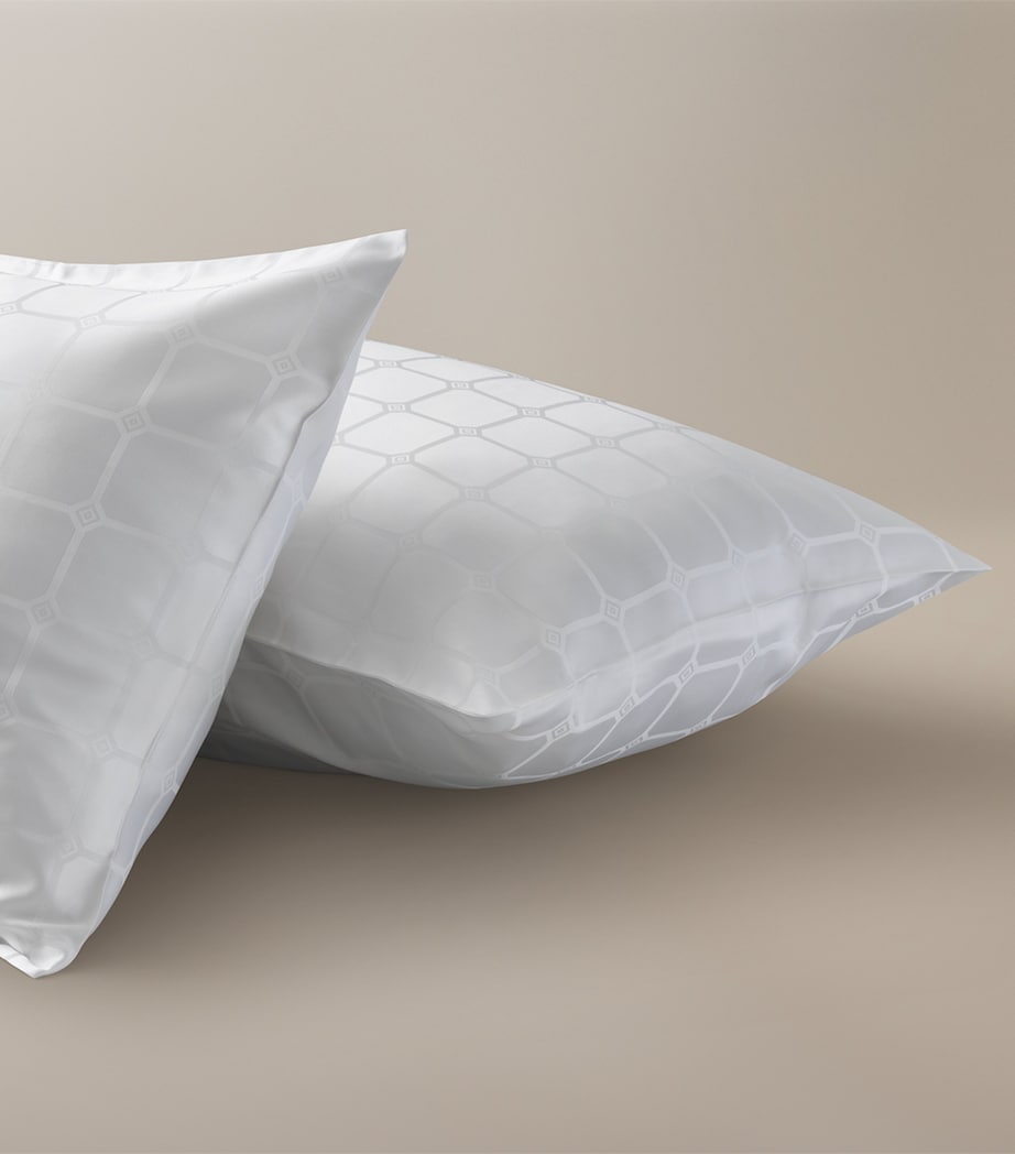 Trellis King Duvet Cover Set (230cm x 220cm) WHITE Image 3