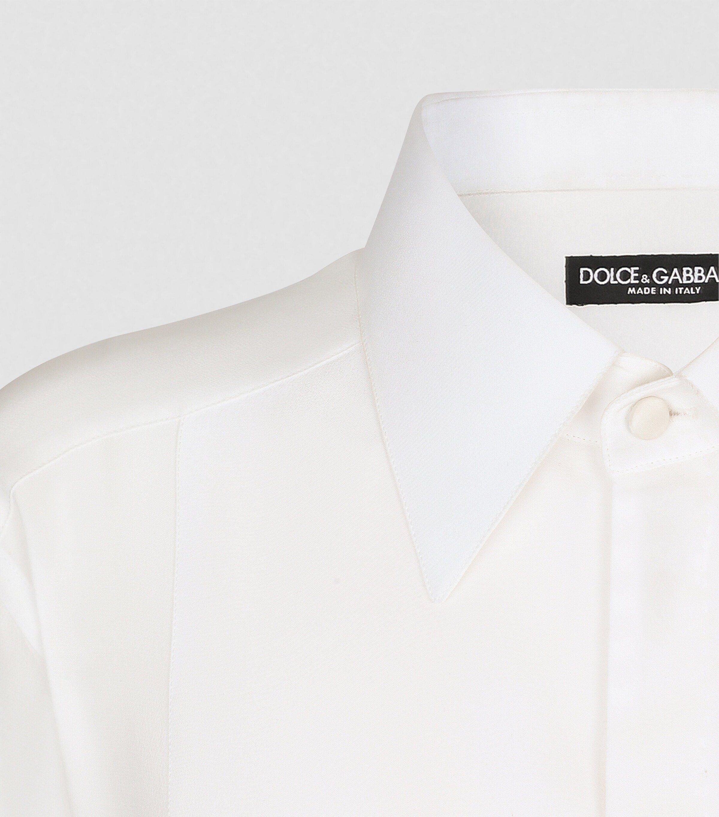 Silk Shirt W0111-WHITE Image 7