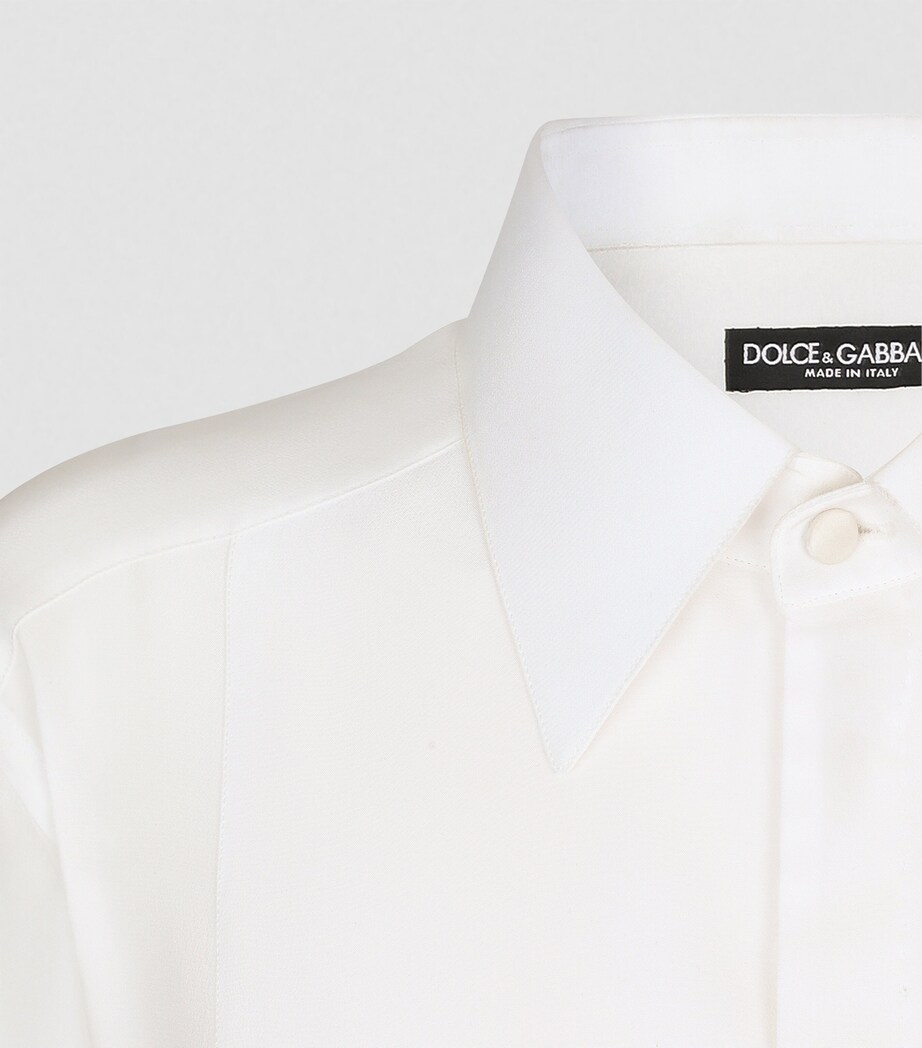 Silk Shirt W0111-WHITE Image 7