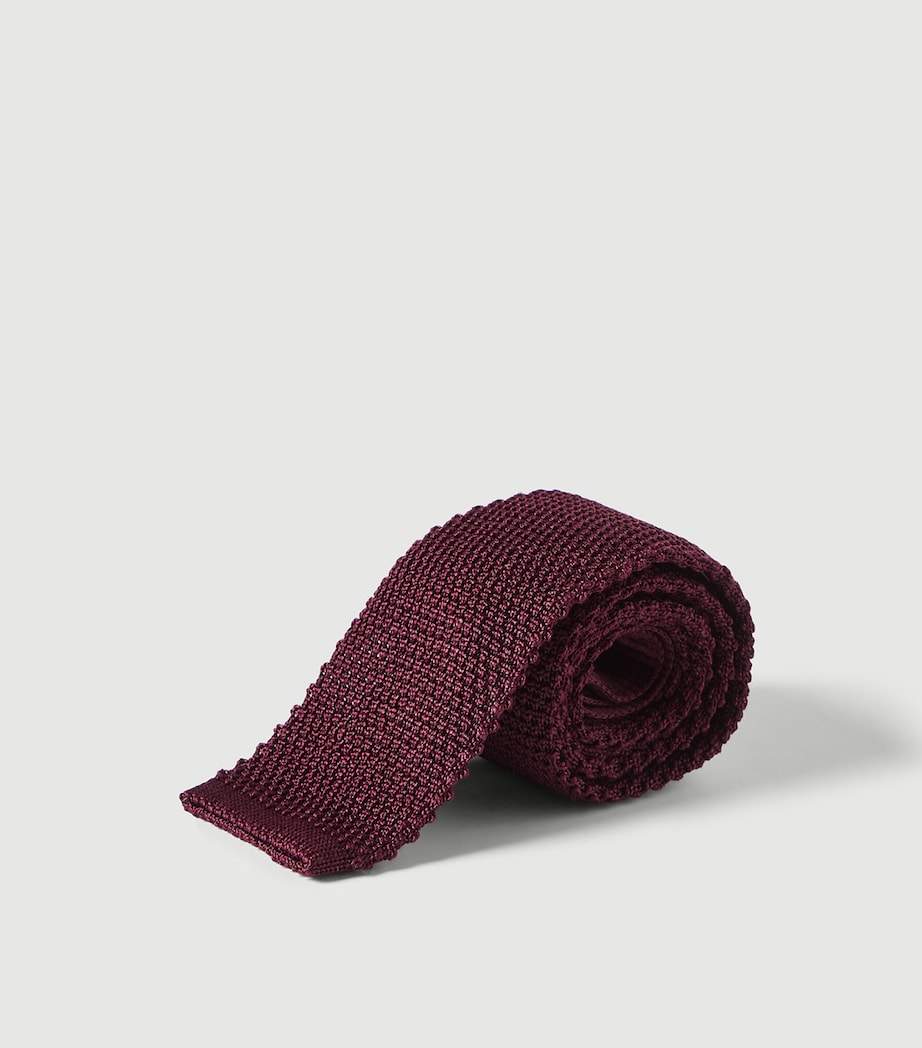 Brunello Cucinelli Silk Knit Tie Image 3
