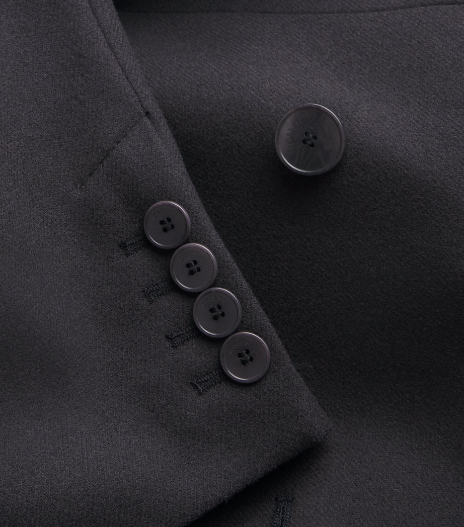 Virgin Wool Flannel Valery Blazer DARK SMOKE Image 5