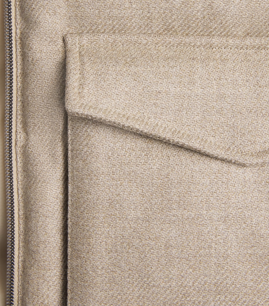 Herno Mens Virgin Wool-Silk Down Jacket Chantilly Image 6