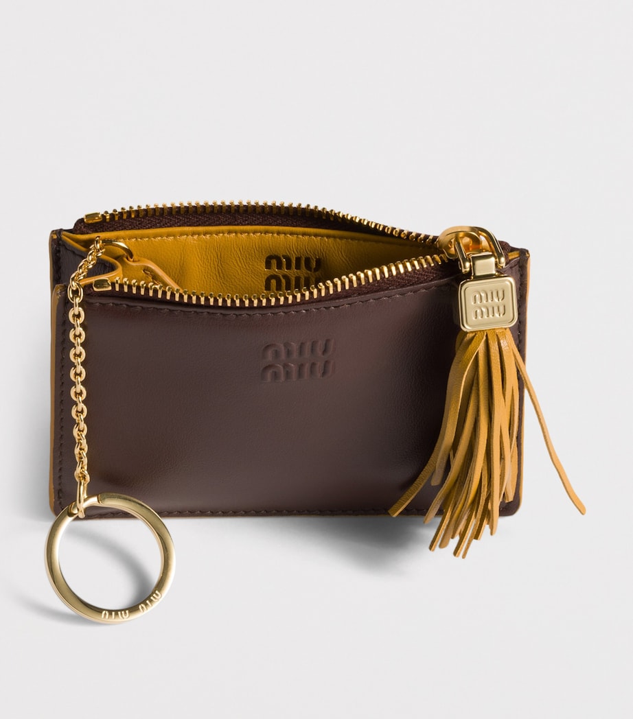 Calfskin Tassel Card Holder F04MV Image 4