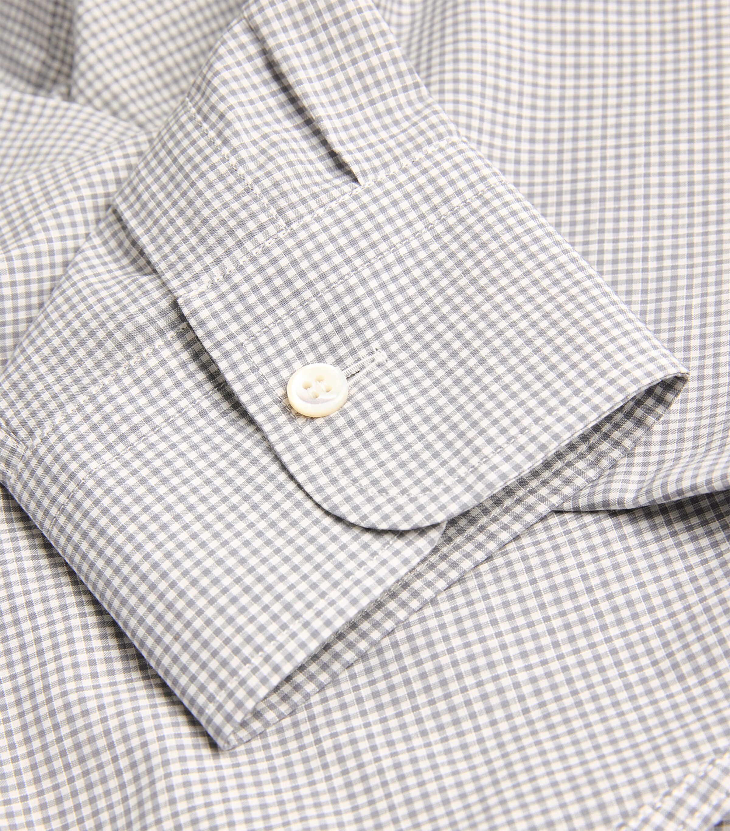 Brioni Mens Cotton Check Shirt Image 5