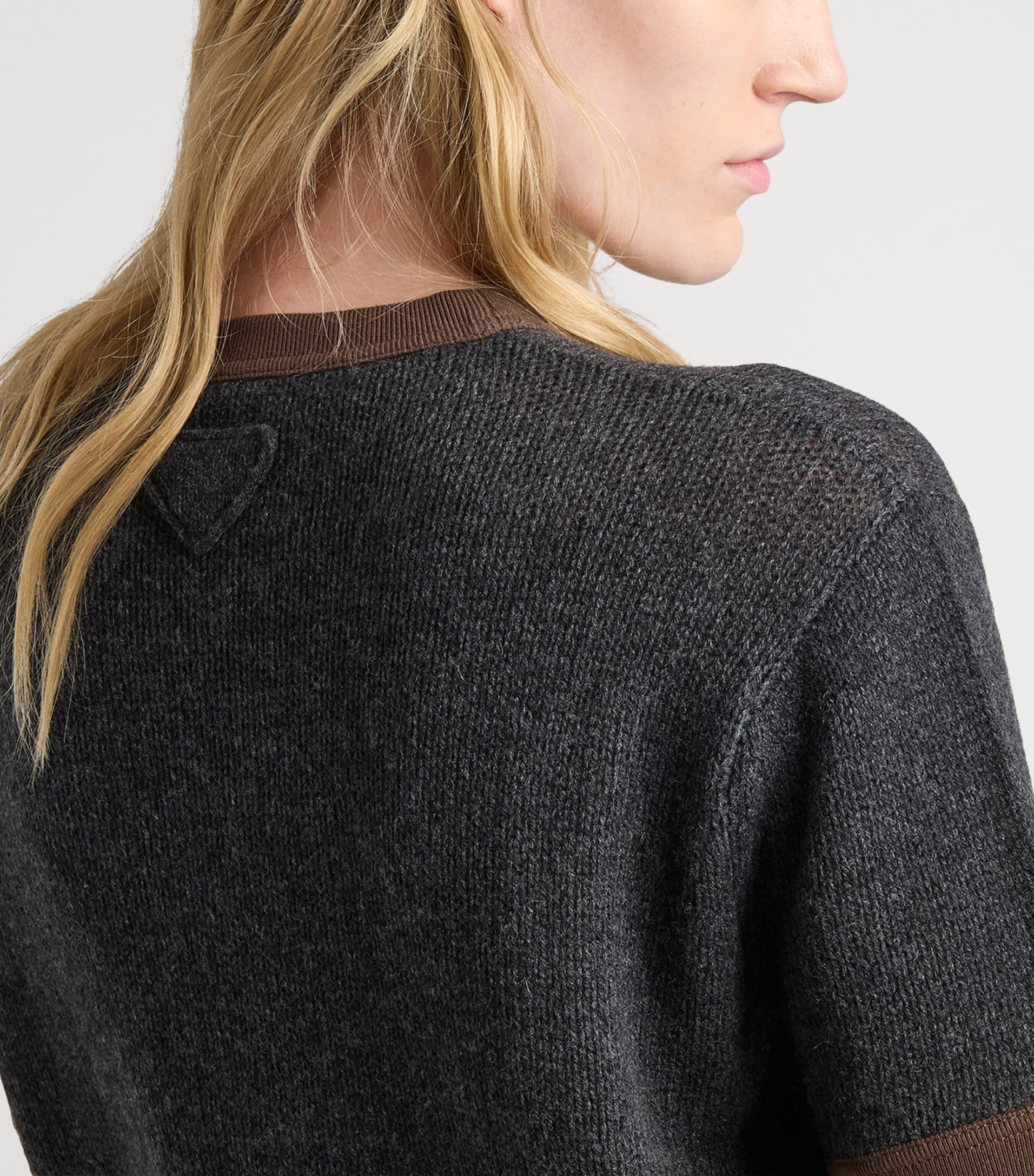 Prada Womens Cashmere Crew Neck Sweater Image 4