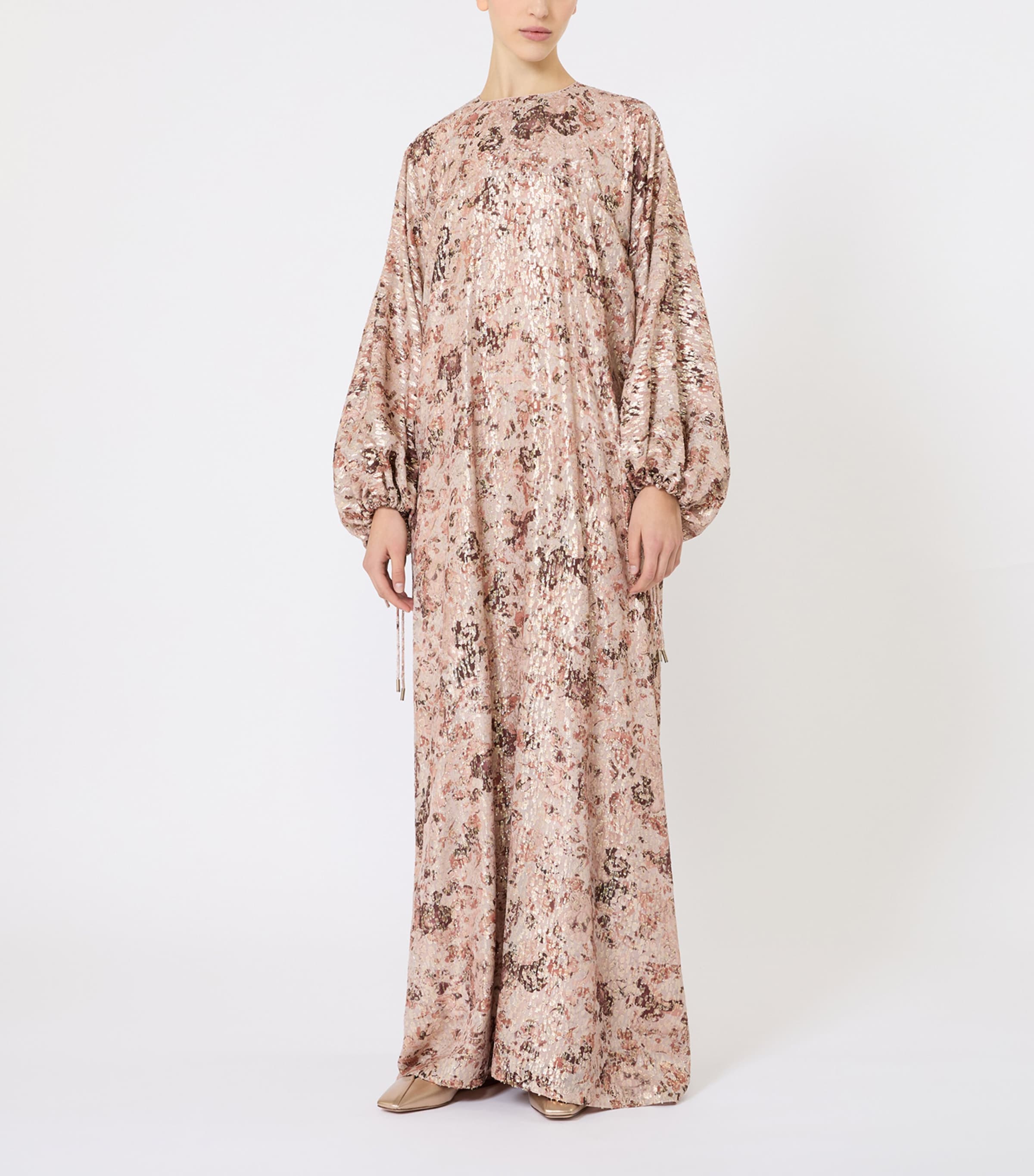 Metallic Silk Gown ROSE GOLD Image 2