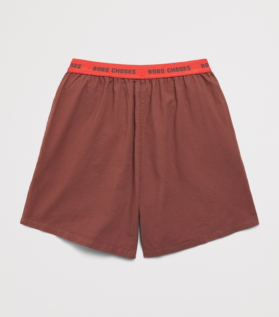 Bobo Choses Logo Bermuda Shorts (6-7 Years) Brown Image 2