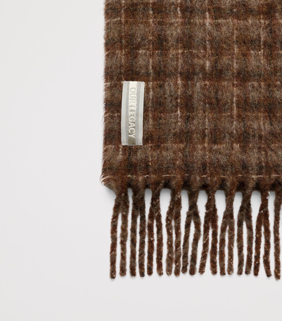 Alpaca-Blend Dorf Check Estate Scarf DORF CHECK FUZZY Image 2