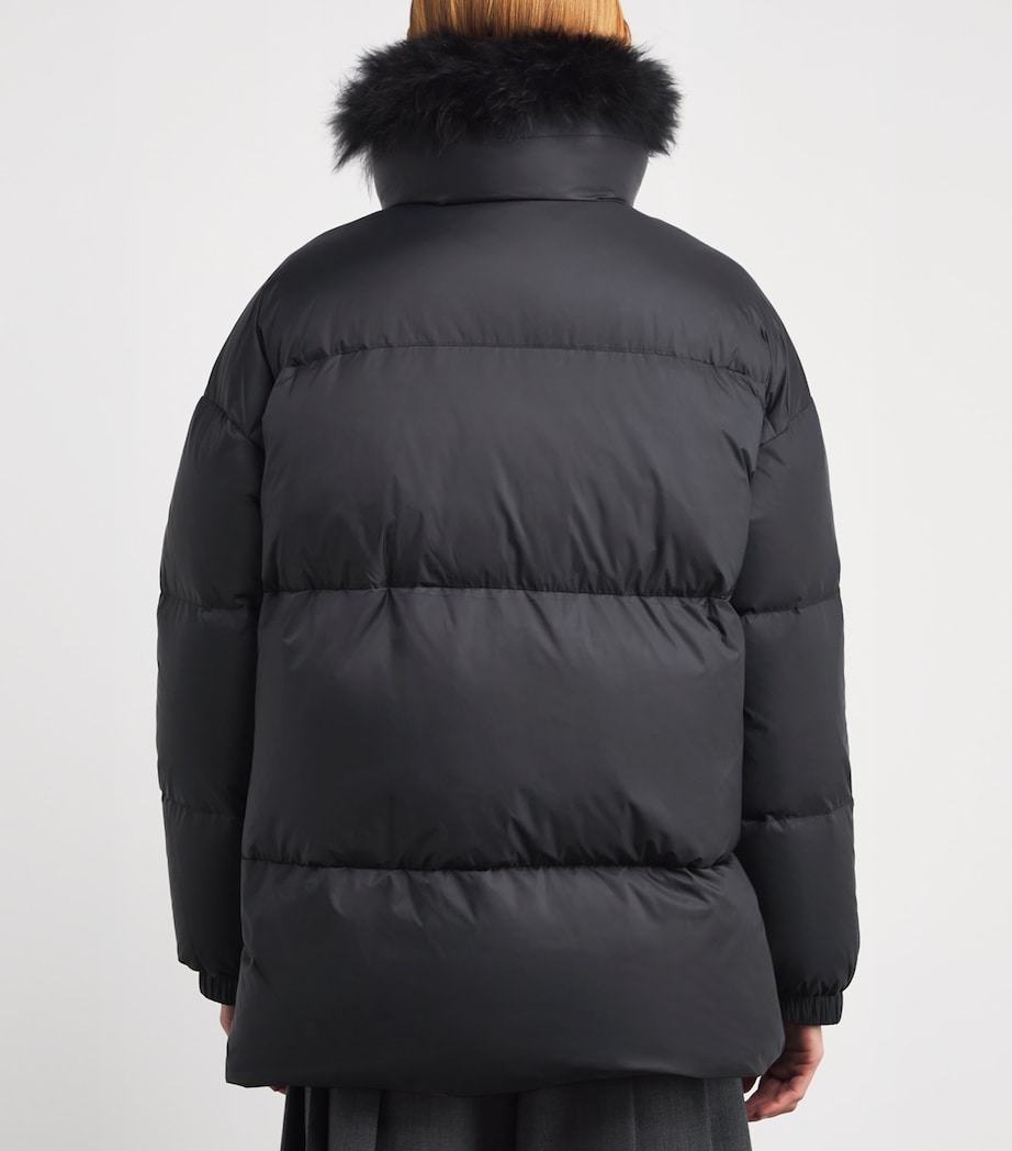 Down Lambswool-Collar Puffer Jacket C99 Image 4