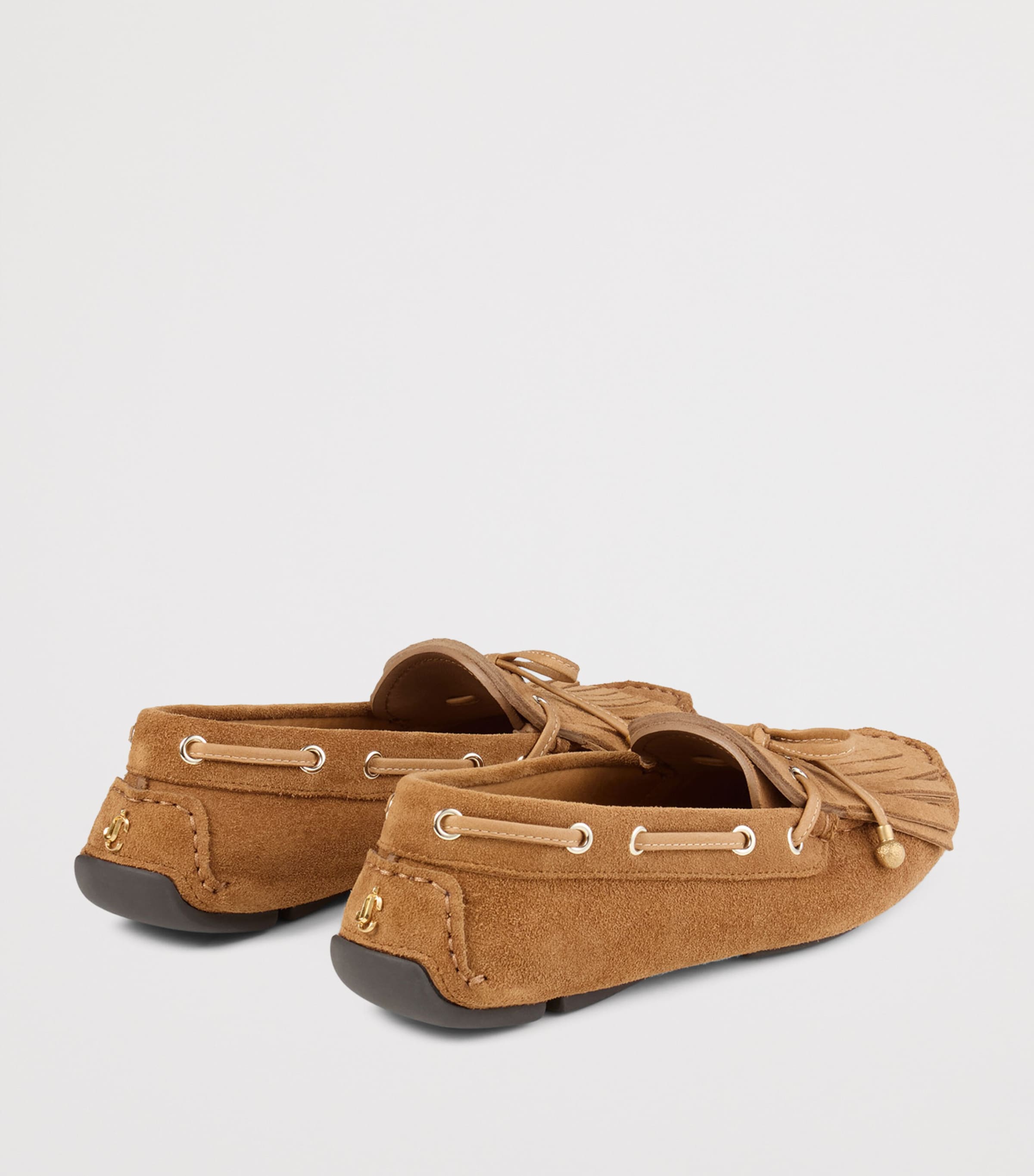 Manon Flat Suede Loafers TOFFEE/GOLD Image 4