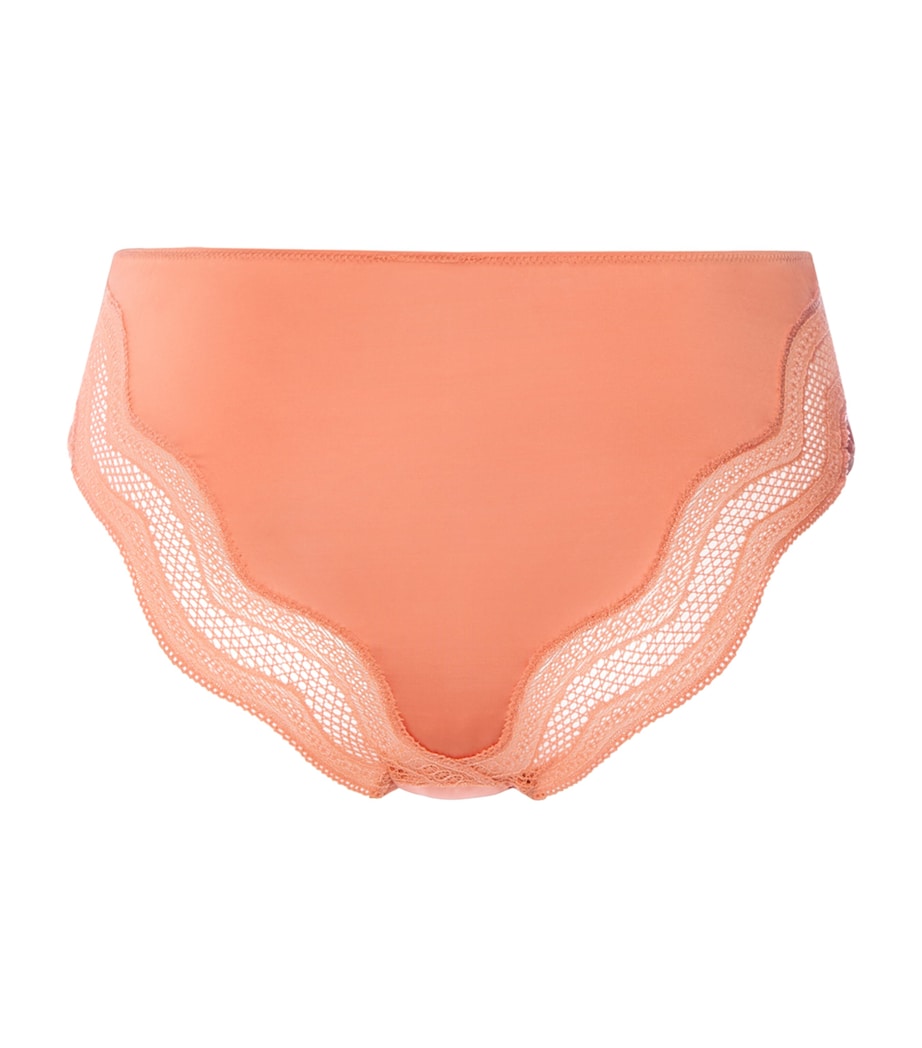 Hanro Womens Cira Midi Briefs Light Carnelian Image 5