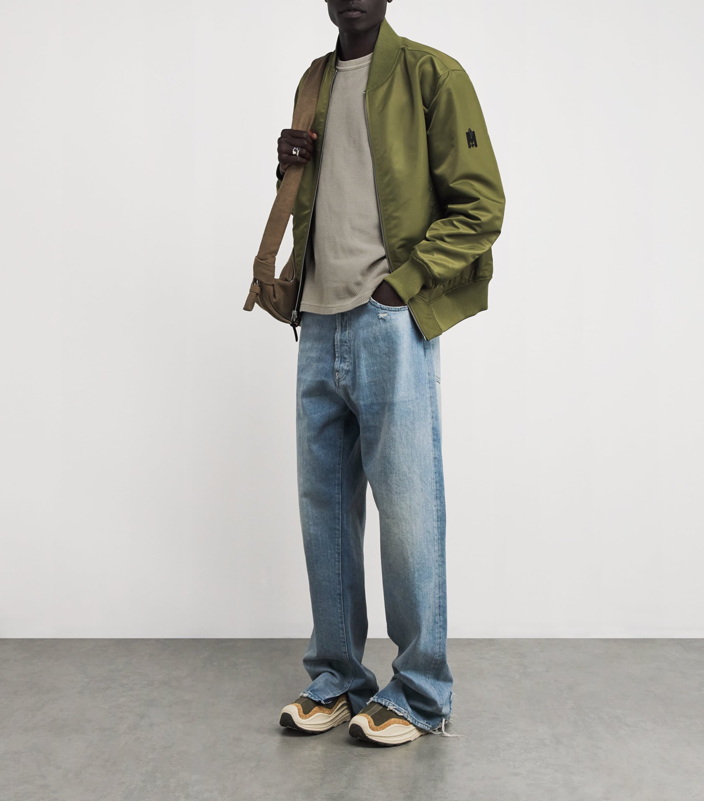 Citizens of Humanity Mens Cotton Waffle-Knit Sweatshirt Plcan Image 2