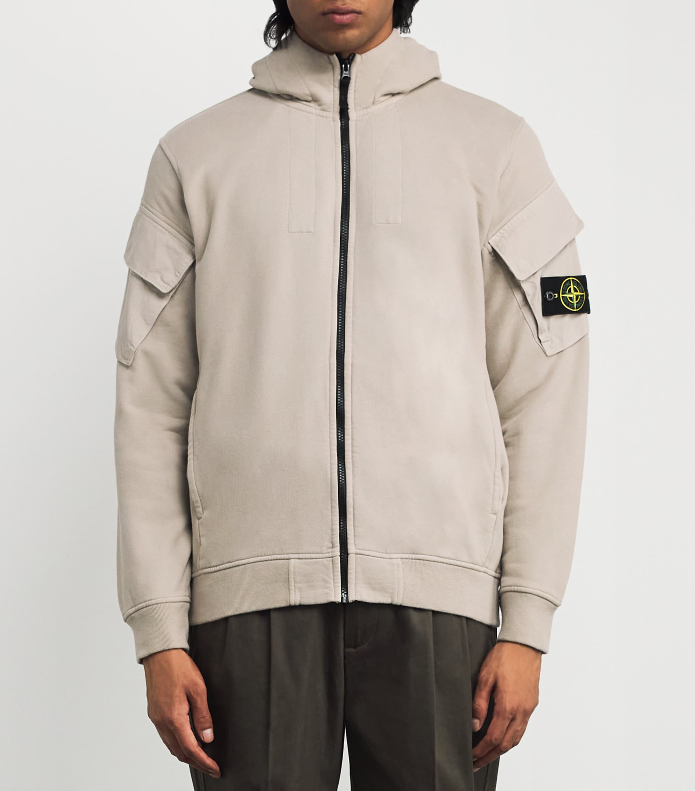 Compass Patch Zip-Up Hoodie V009A Image 3