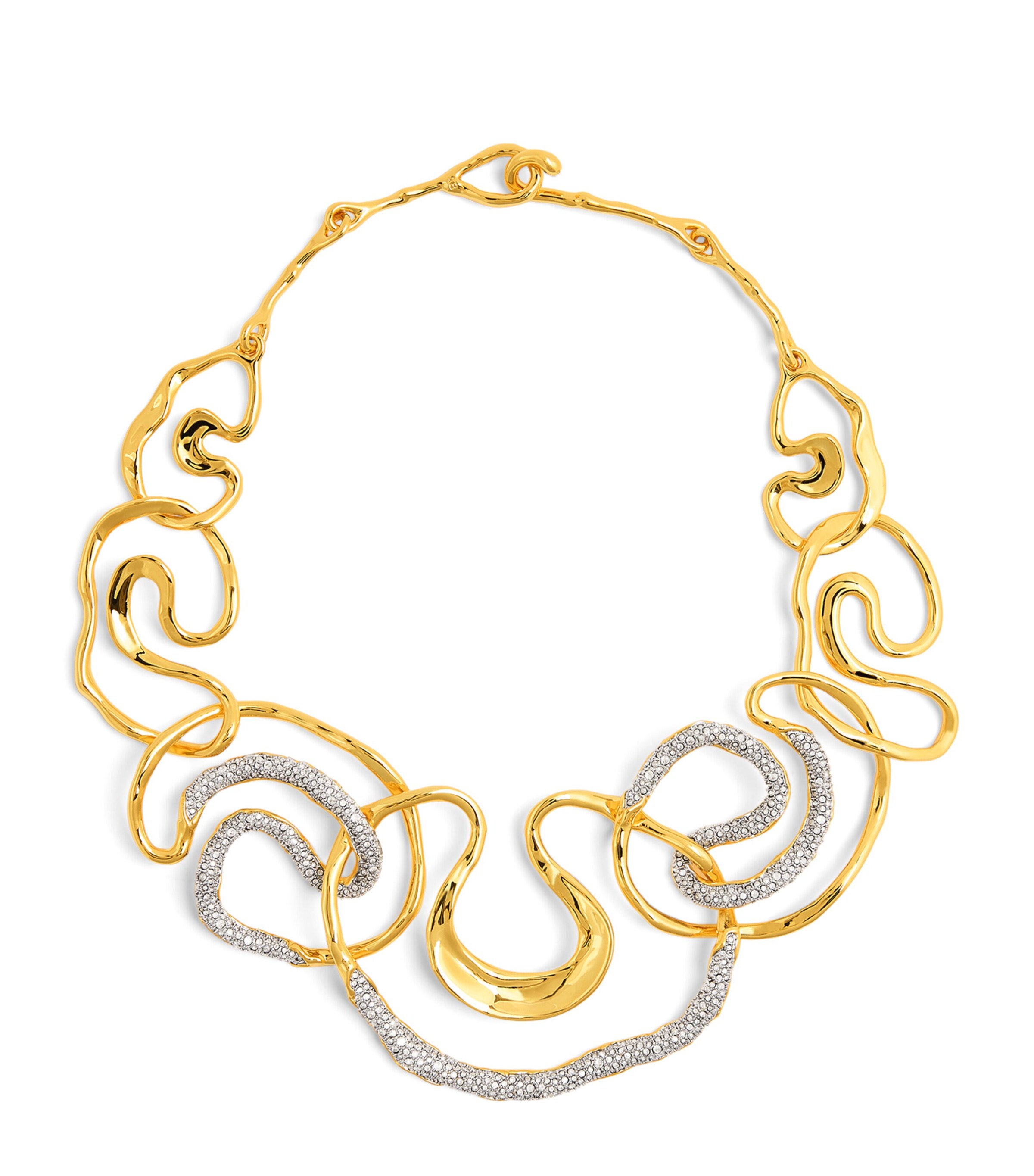 ALEXIS BITTAR GOLD-PLATED CRYSTAL SOLANALES NECKLACE 