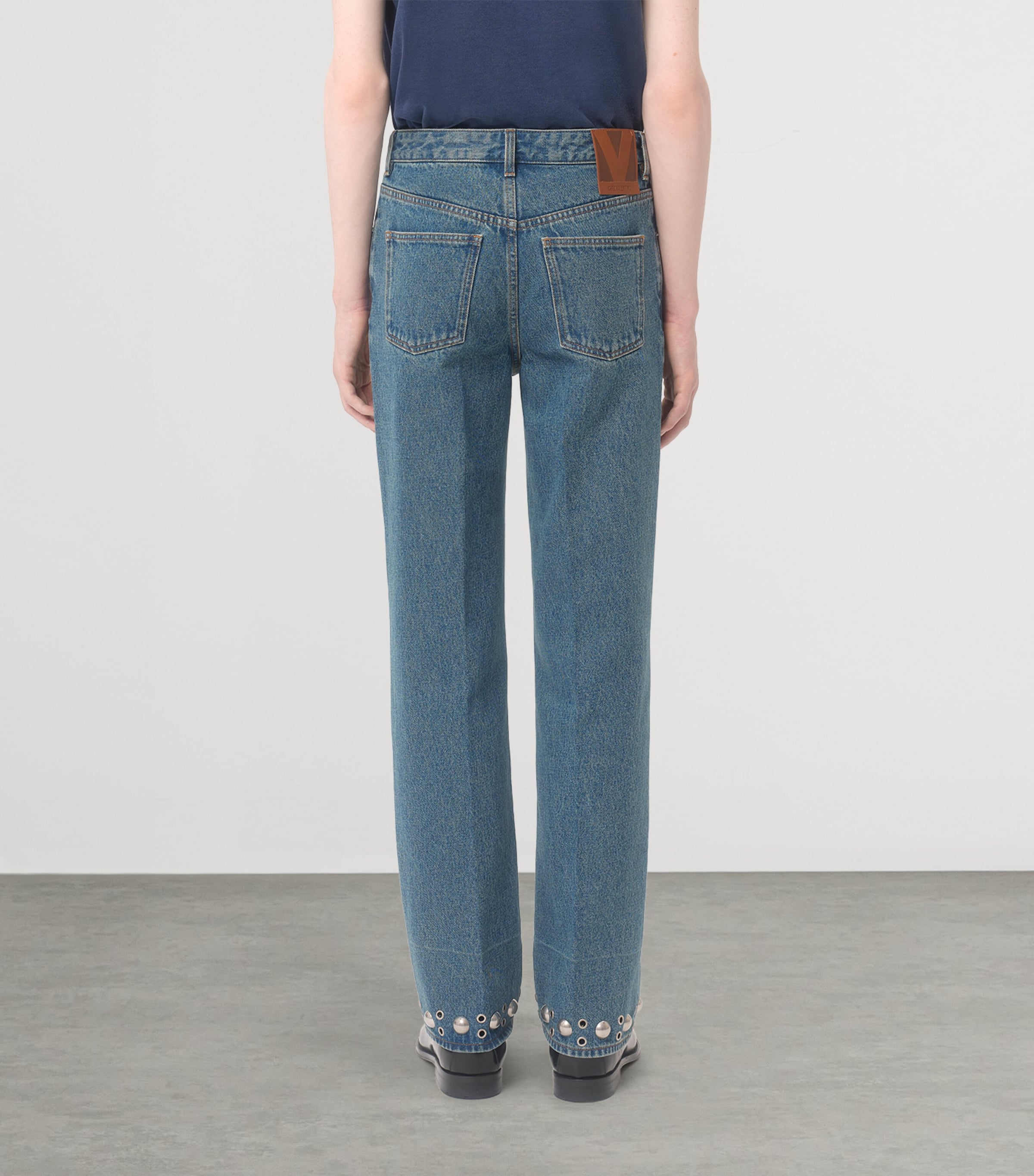 Rivulet-Detail Straight Jeans 558 Image 4