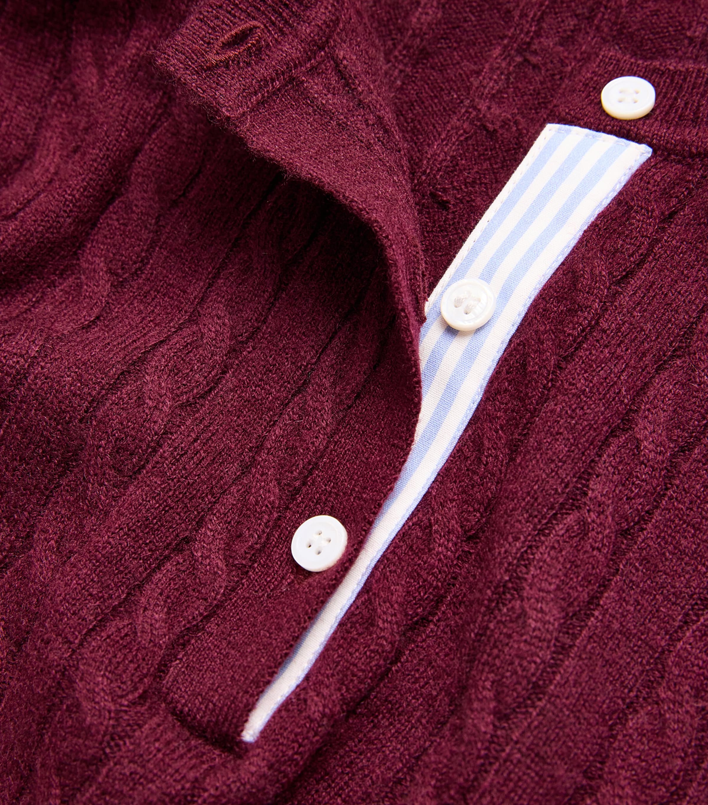 Wool-Cashmere Sweater BURGUNDY Image 5