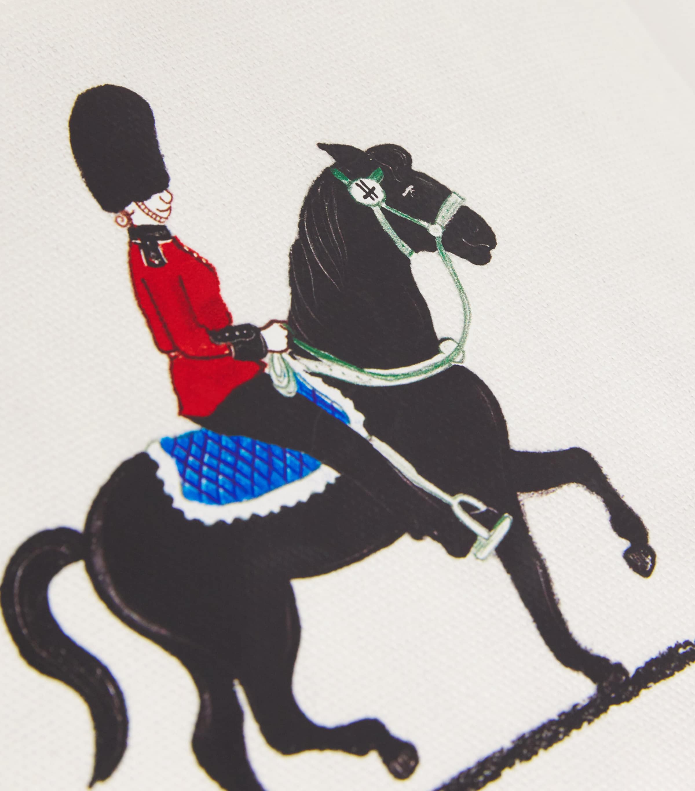 Mini Children's Horse Tote Bag BLUE Image 4