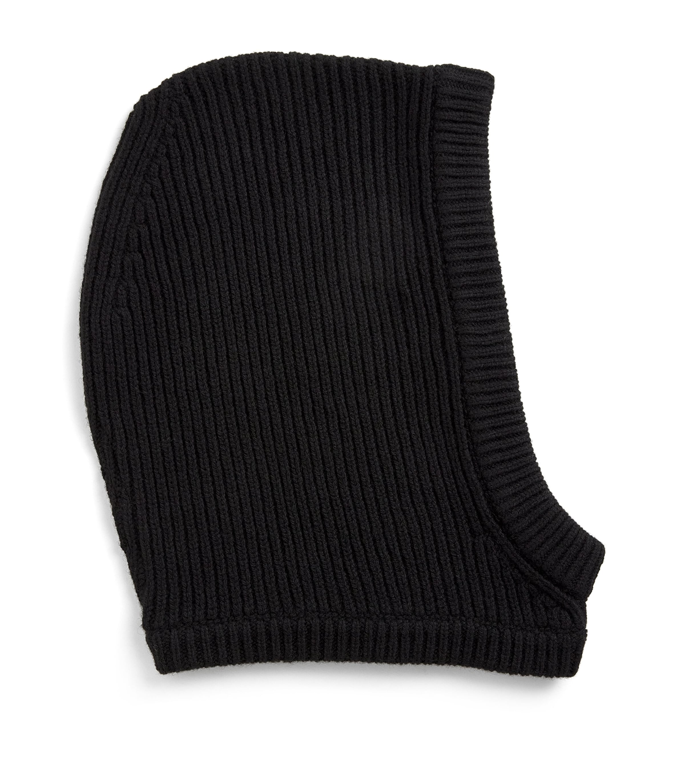 Rick Owens Cashmere-wool Cappuccio Maglia Hood In Black