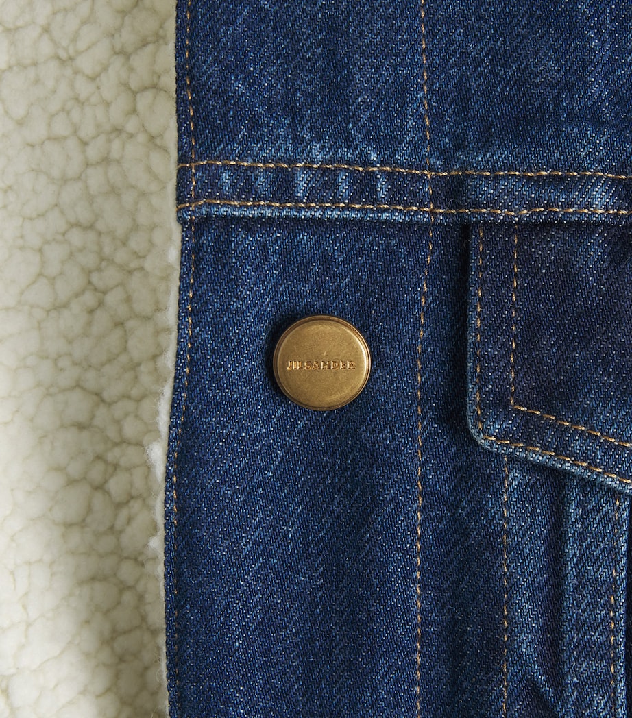 Jil Sander Womens Padded Denim Jacket Medium Denim Image 6