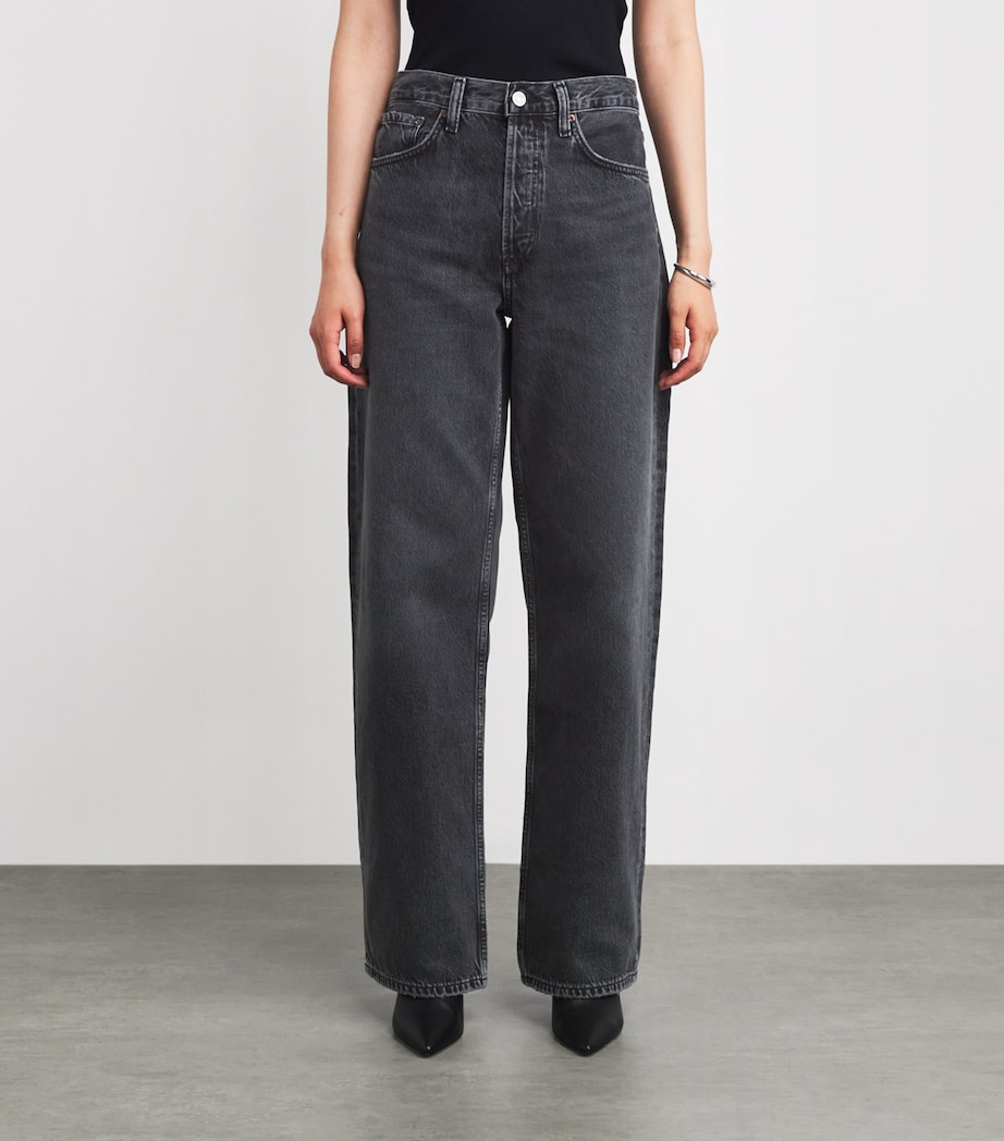 Arc Bow-Leg Jeans SYMBOLIC MD WSH BLK Image 3