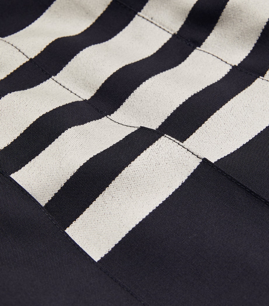 Pleated Mini Skirt NAVY Image 5