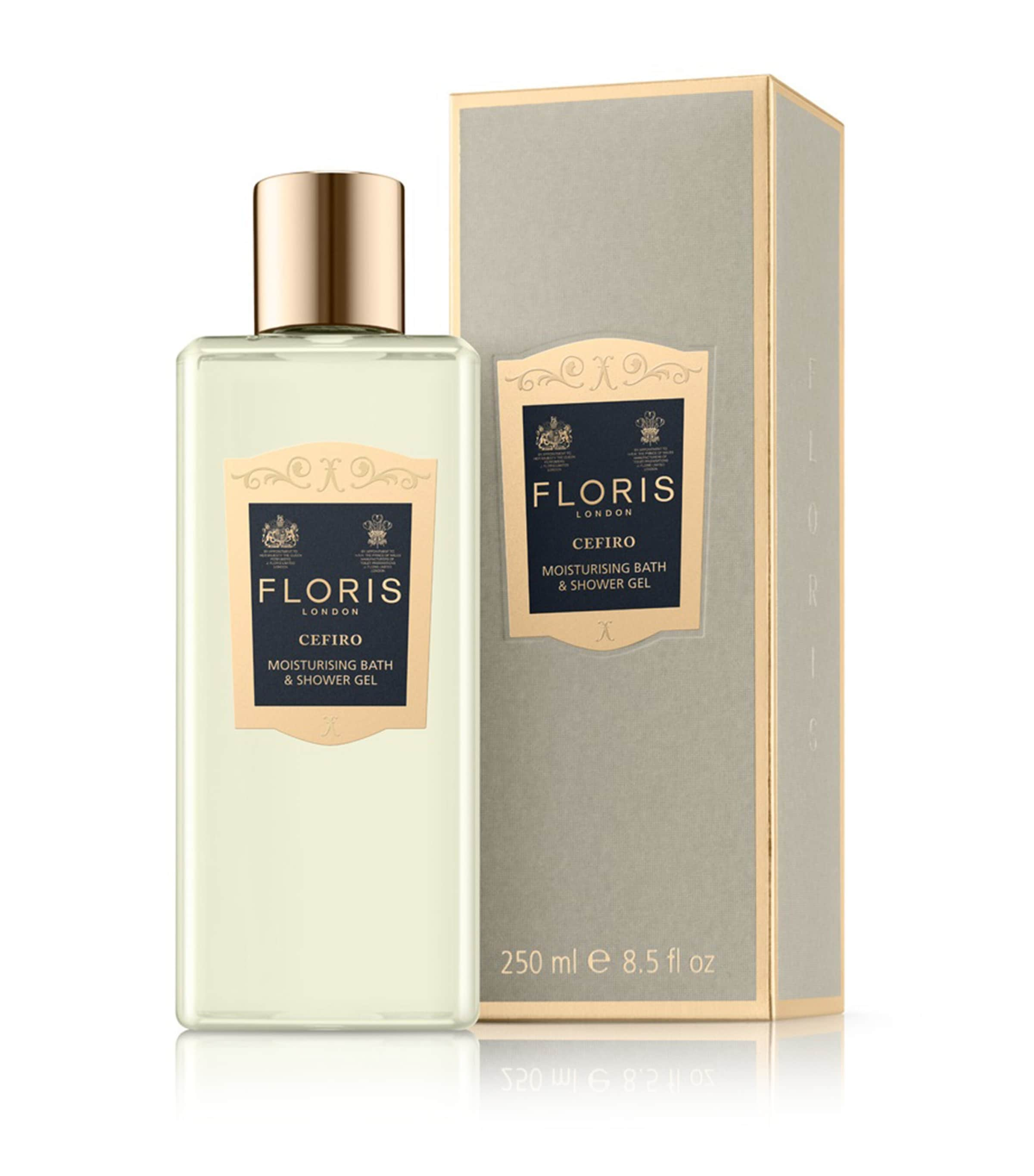 Floris Cefiro Moisturising Bath And Shower Gel In White