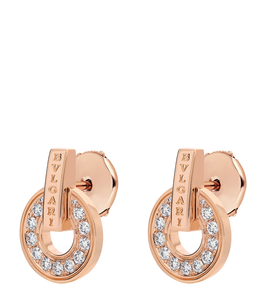 Rose Gold and Diamond BVLGARI BVLGARI Earrings PINK GOLD Image 2