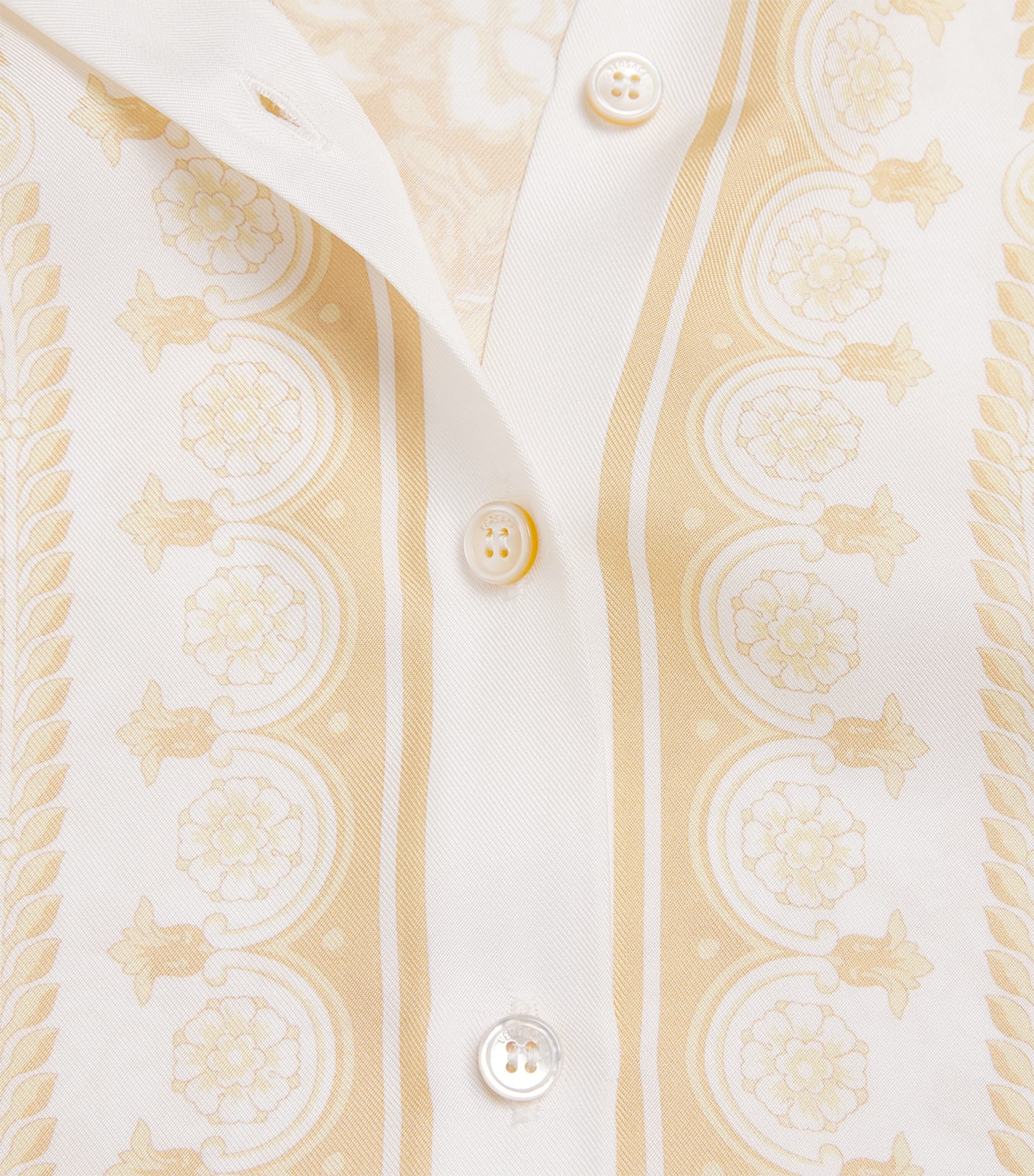 Silk Twill Shirt Dress (6-14 Years) 5Y570 WSHED OUT GOLD Image 3