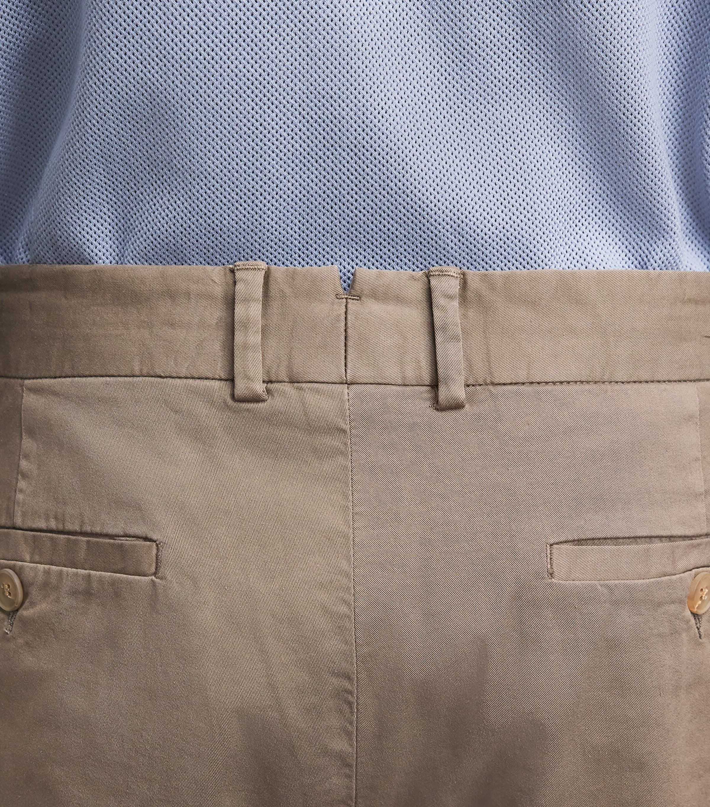 Sunspel Mens Stretch-Cotton Slim Chinos Whdc Dark Stone Image 3