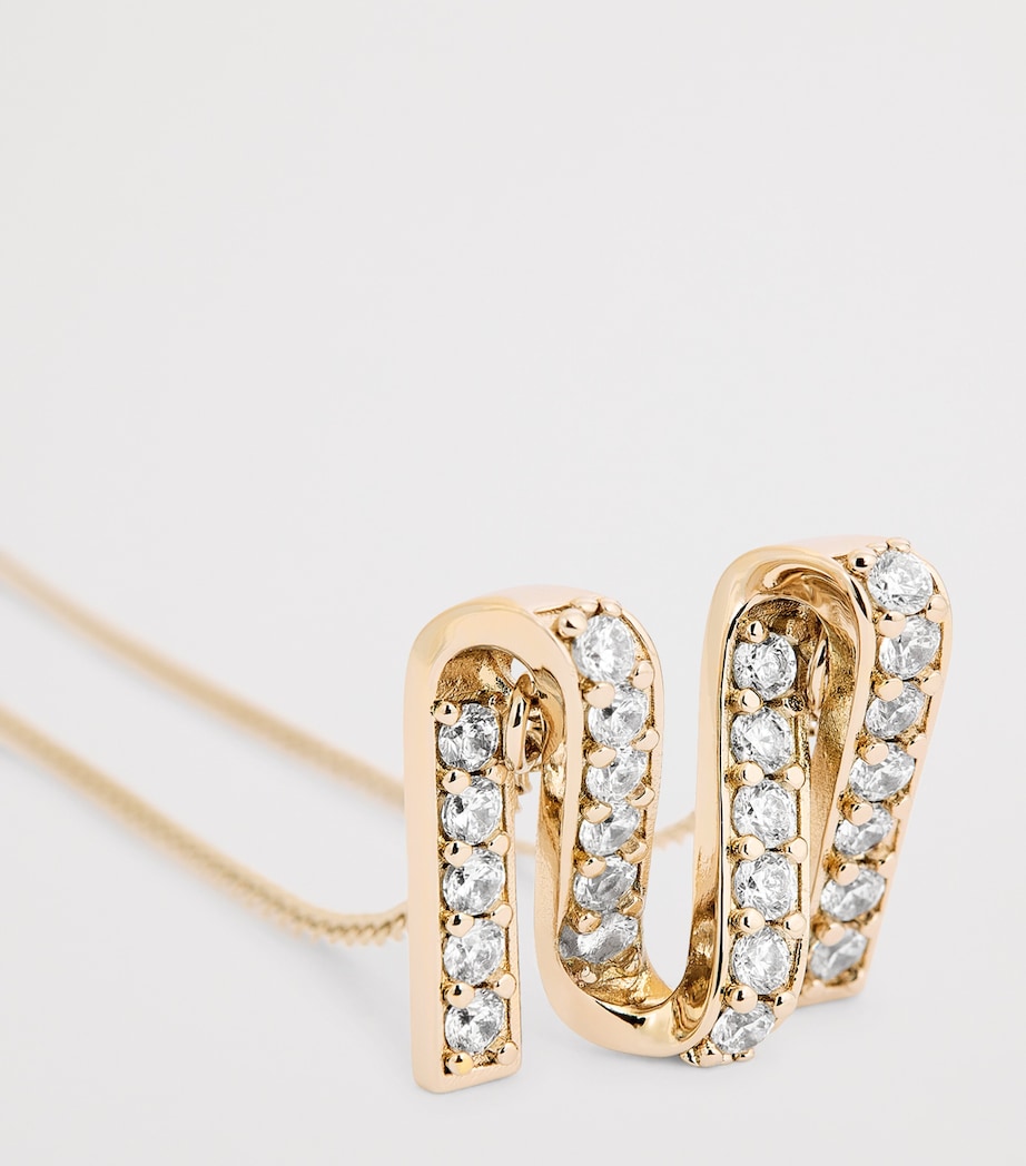 M Pendant Necklace BRONZE Image 4