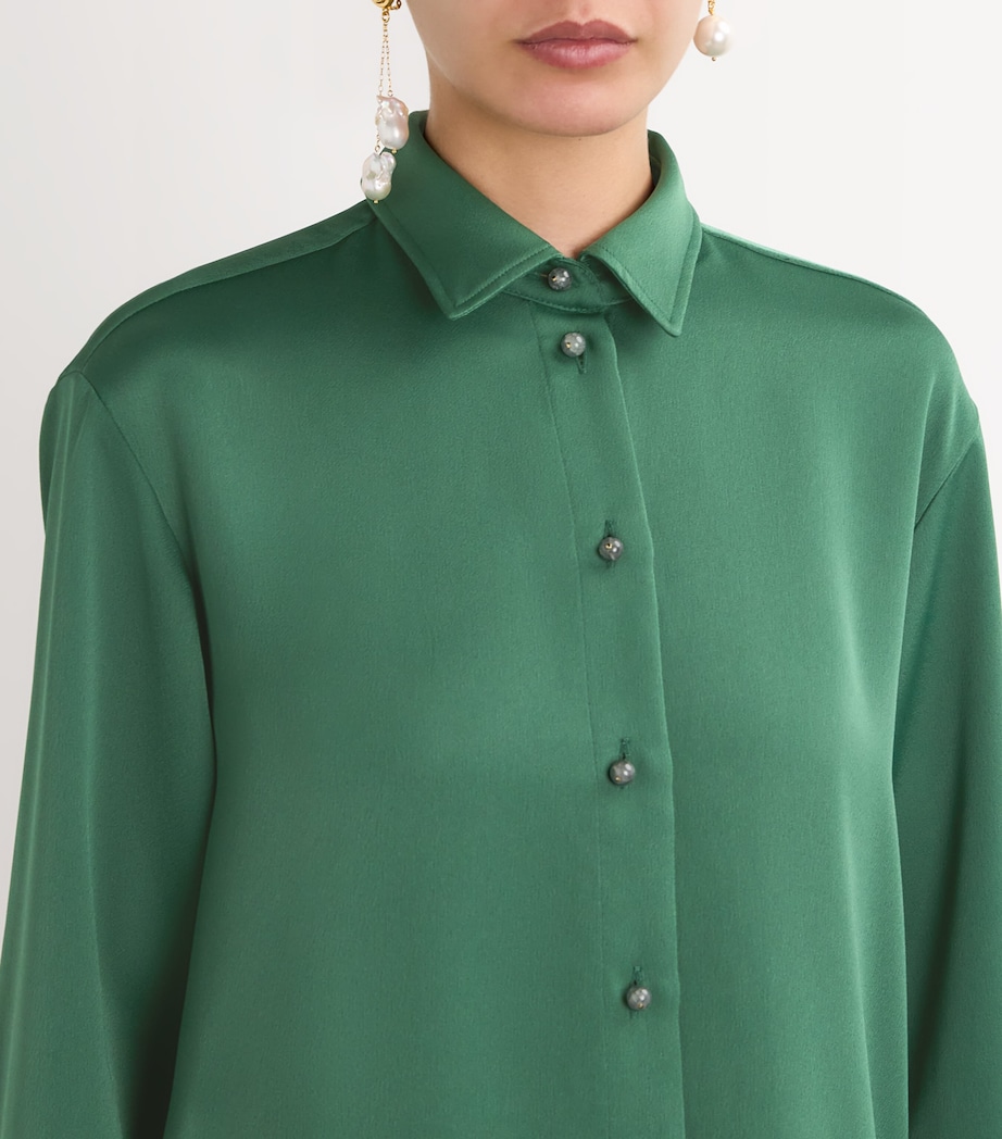 Reflection Shirt GREEN SATIN Image 6