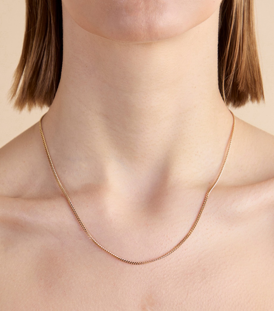 Gold-Plated Curb Chain Necklace GOLD Image 2