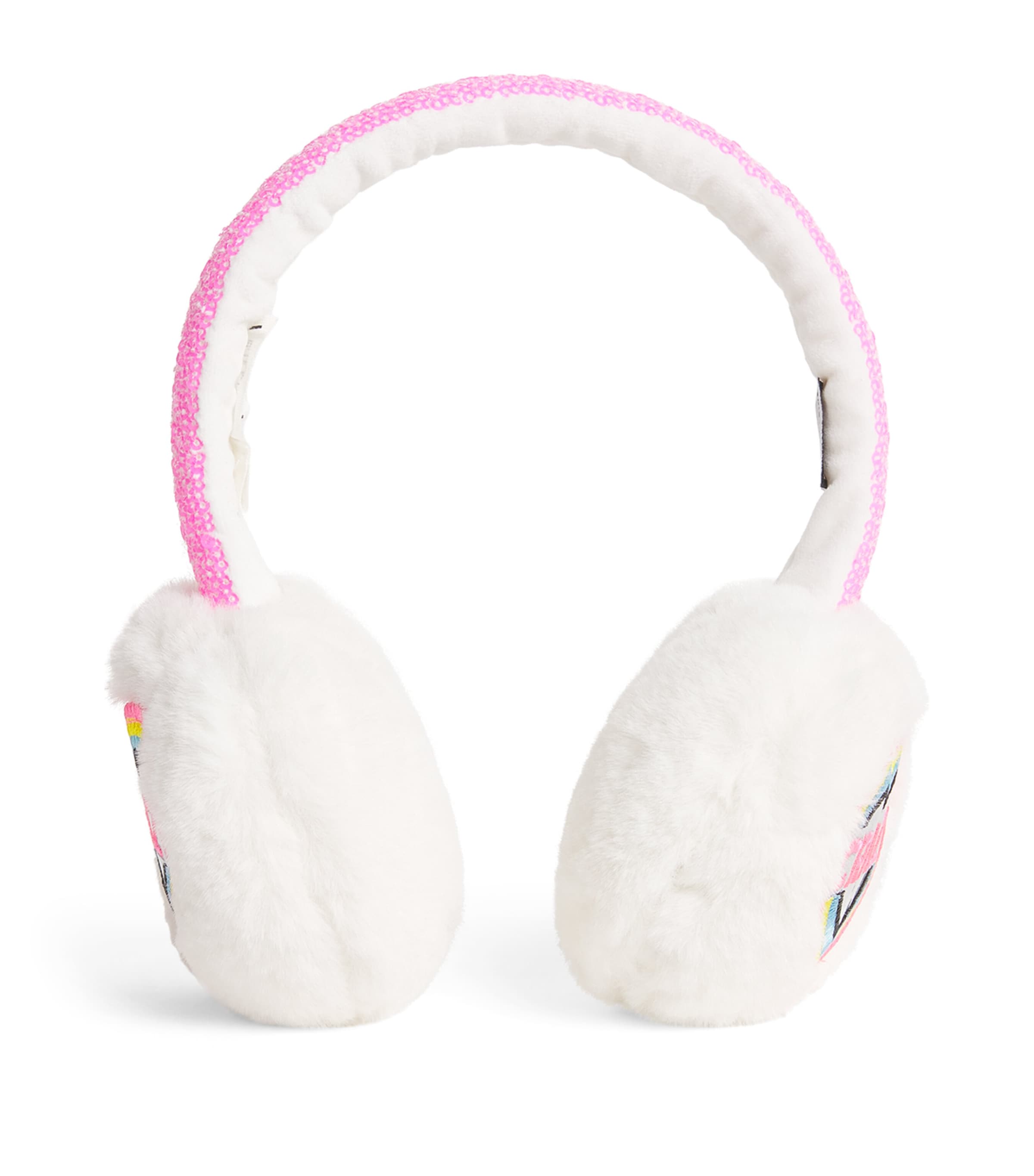 Billieblush Heart Ear Muffs Ivory Image 1